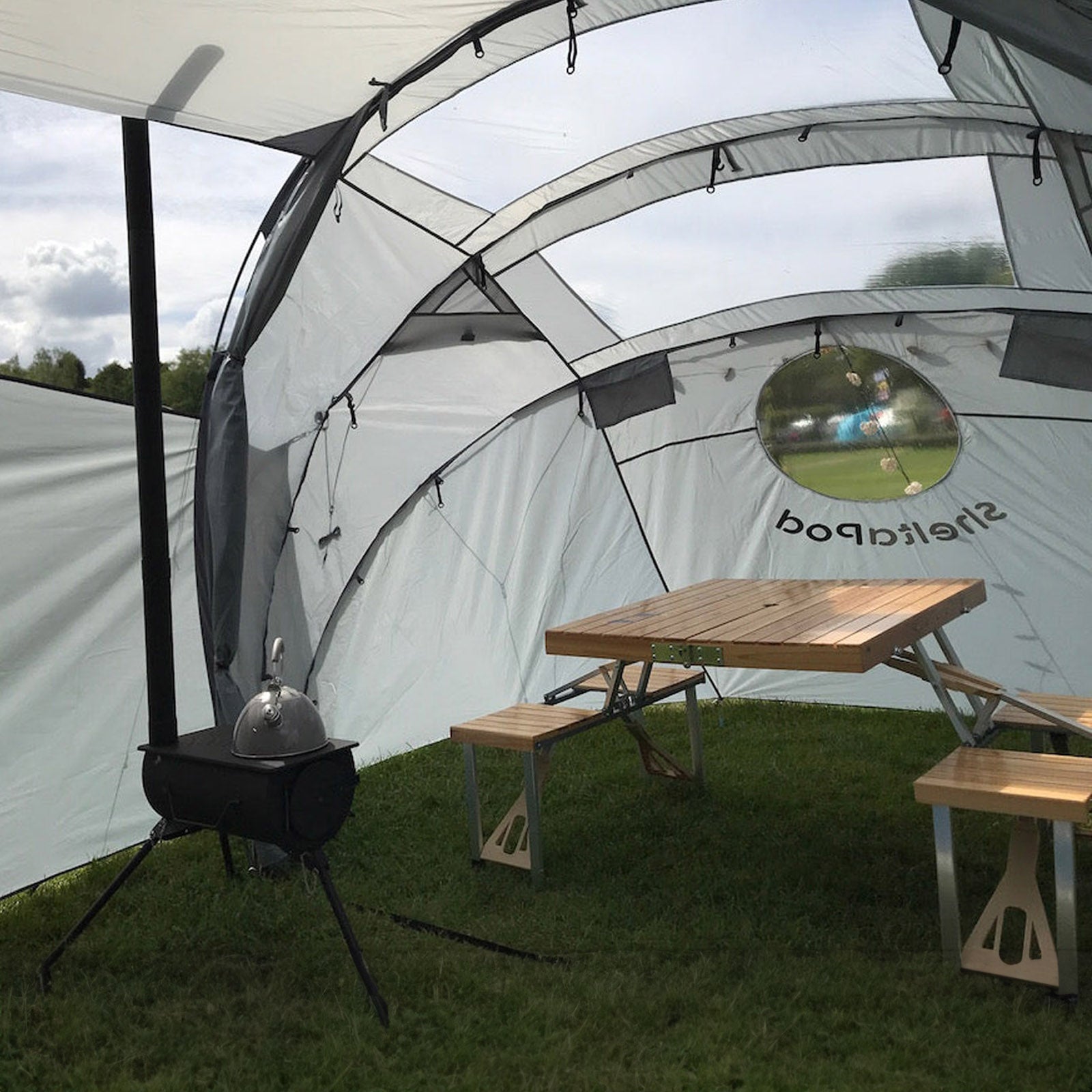 SHELTAPOD Bus Vorzelt Heckzelt Buszelt Camping Bus Zelt SUV VW Van Freistehend