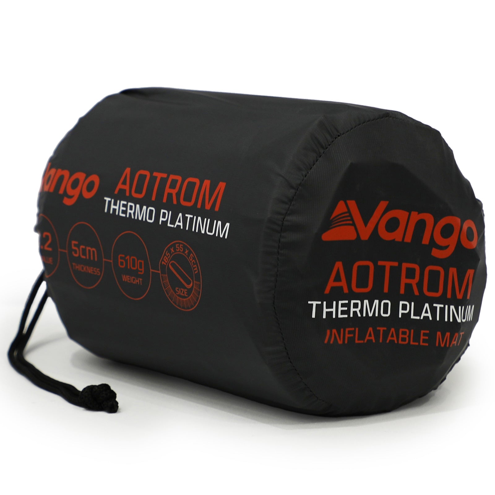 VANGO Trekking Isomatte Aotrom Thermo Platinum Luftbett Camping Matte 0,56 kg