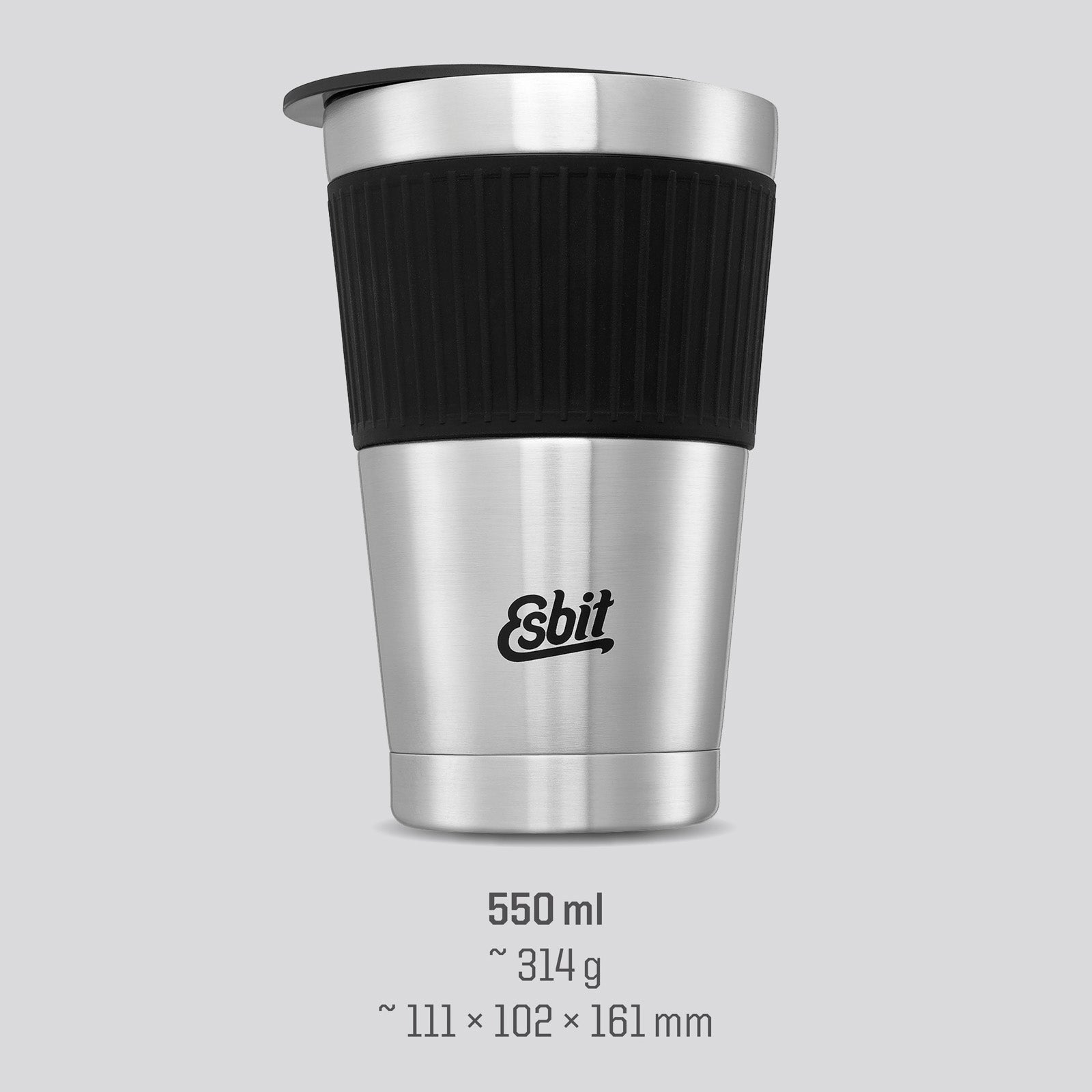 ESBIT thermobeker, isolatiebeker, Sculptor, koffiebeker voor in de auto, koffiekopje, 550 ml