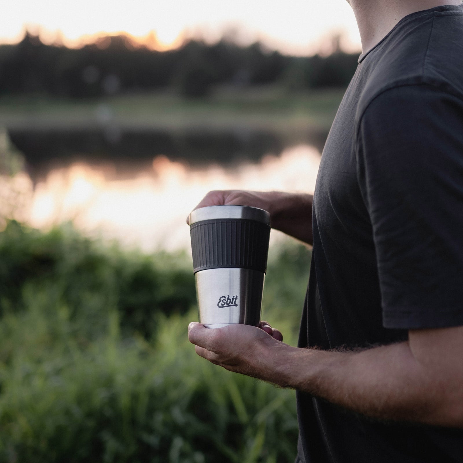 ESBIT thermobeker, isolatiebeker, Sculptor, koffiebeker voor in de auto, koffiekopje, 550 ml