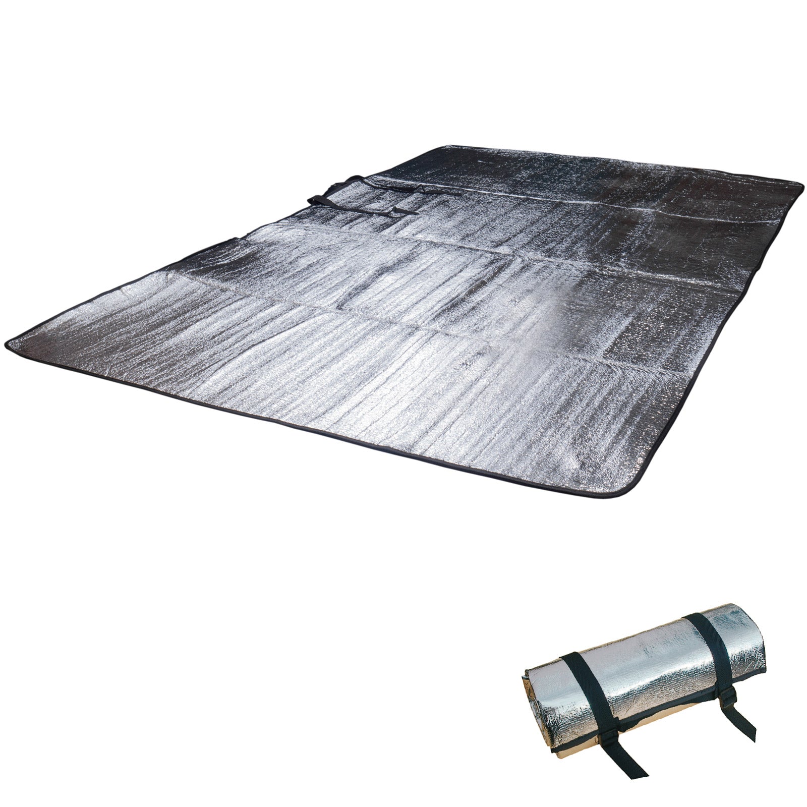 OUTDOOR Alu Isomatte Doppel Alumatte Thermo Isolier Matte 2 Personen Thermomatte