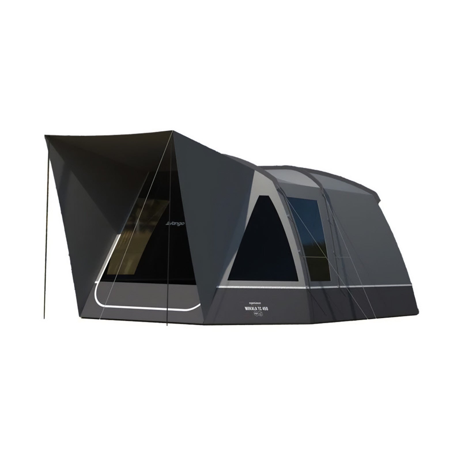 Tente familiale VANGO Mokala TC 450 – Tente tunnel de camping pour 4 personnes avec auvent, en coton