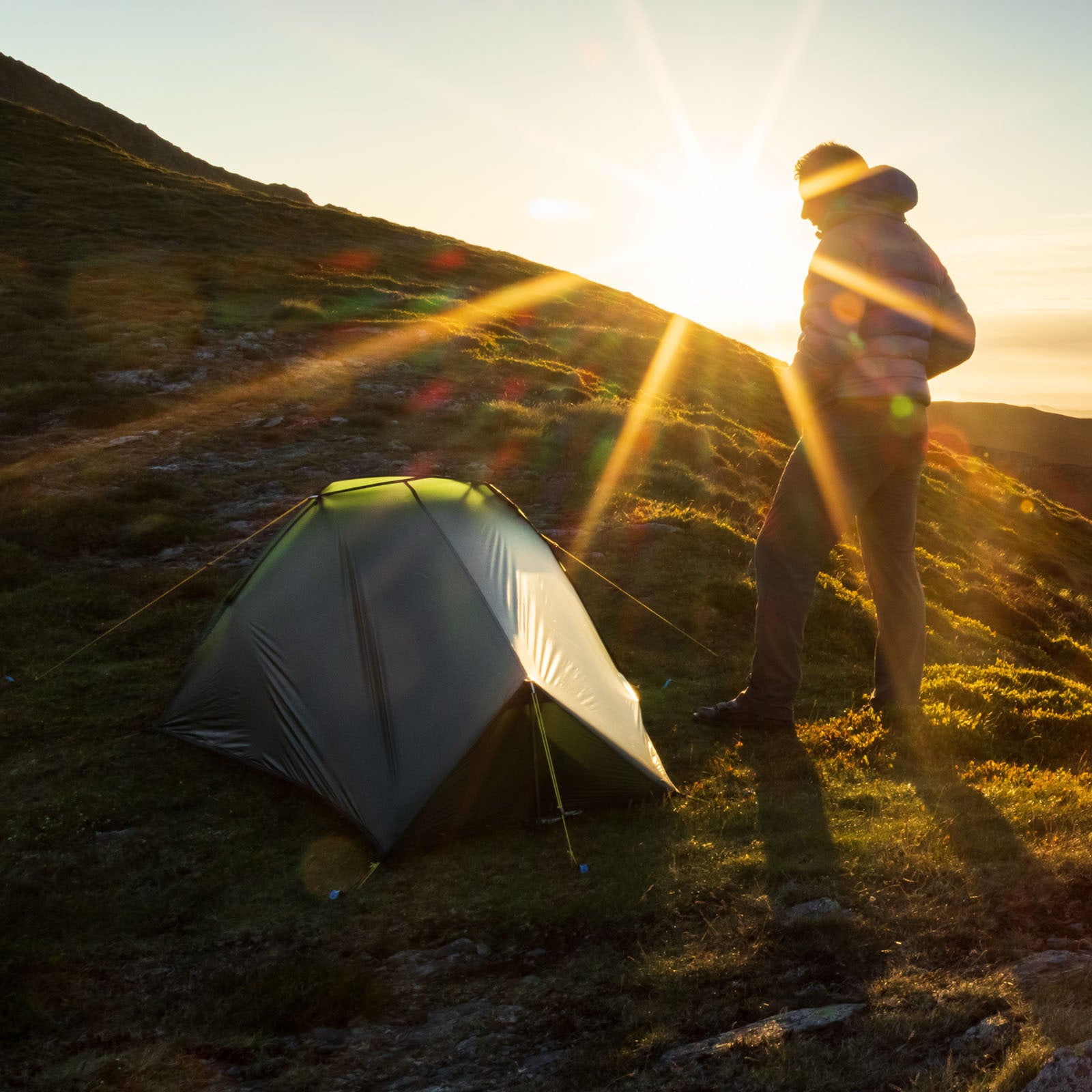 F10 Trekkingzelt Neon UL 1 Personen Camping Fahrrad Tunnel Zelt Biwak 0,5 kg