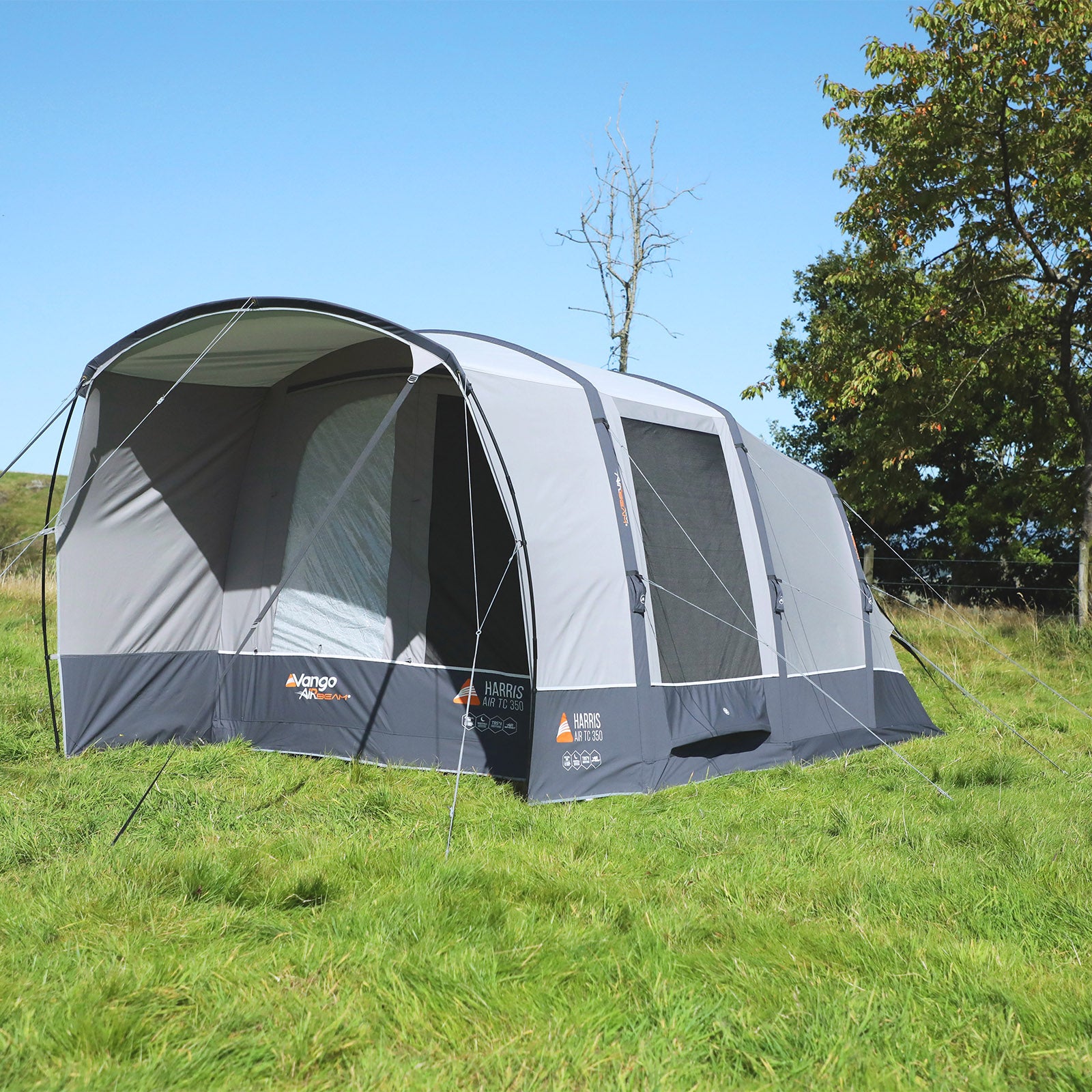 Tente familiale VANGO Harris Air TC 350 – Tente gonflable de camping en coton