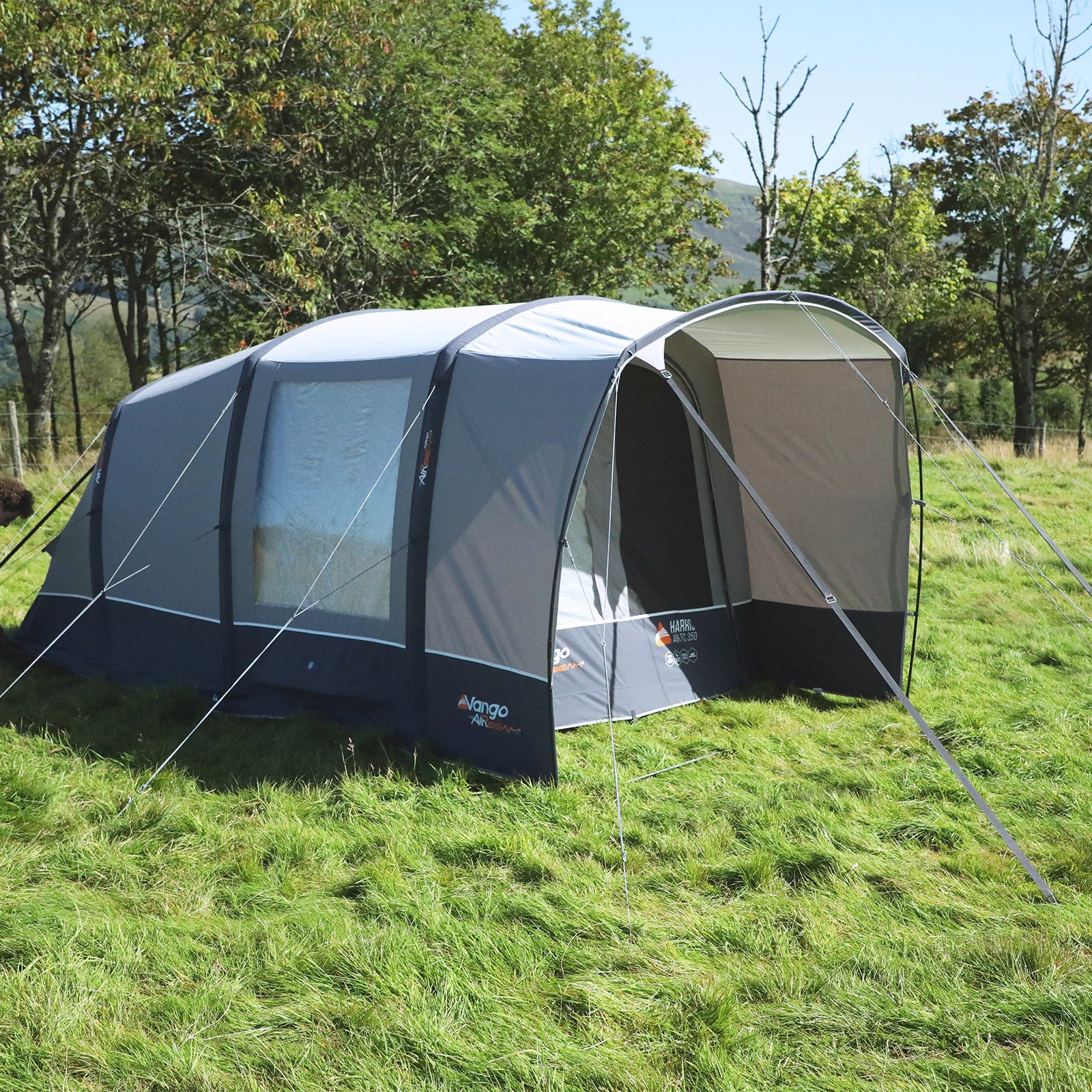 VANGO Familienzelt Harris Air TC 350 Luftzelt Camping Zelt Aufblasbar Baumwolle