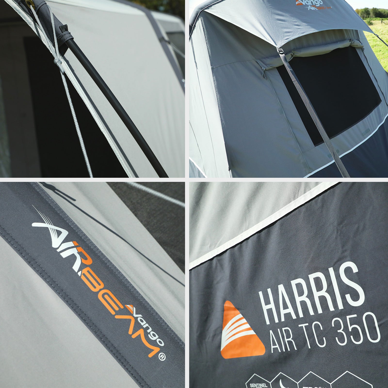 VANGO Familienzelt Harris Air TC 350 Luftzelt Camping Zelt Aufblasbar Baumwolle