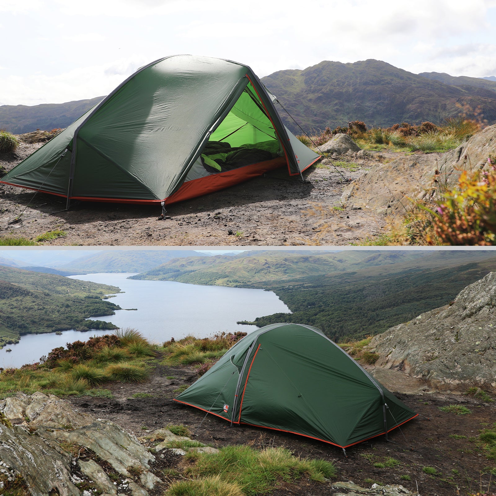 F10 Trekkingzelt Nexus UL 2 Personen Camping Fahrrad Einmann Zelt Biwak 1,7 kg