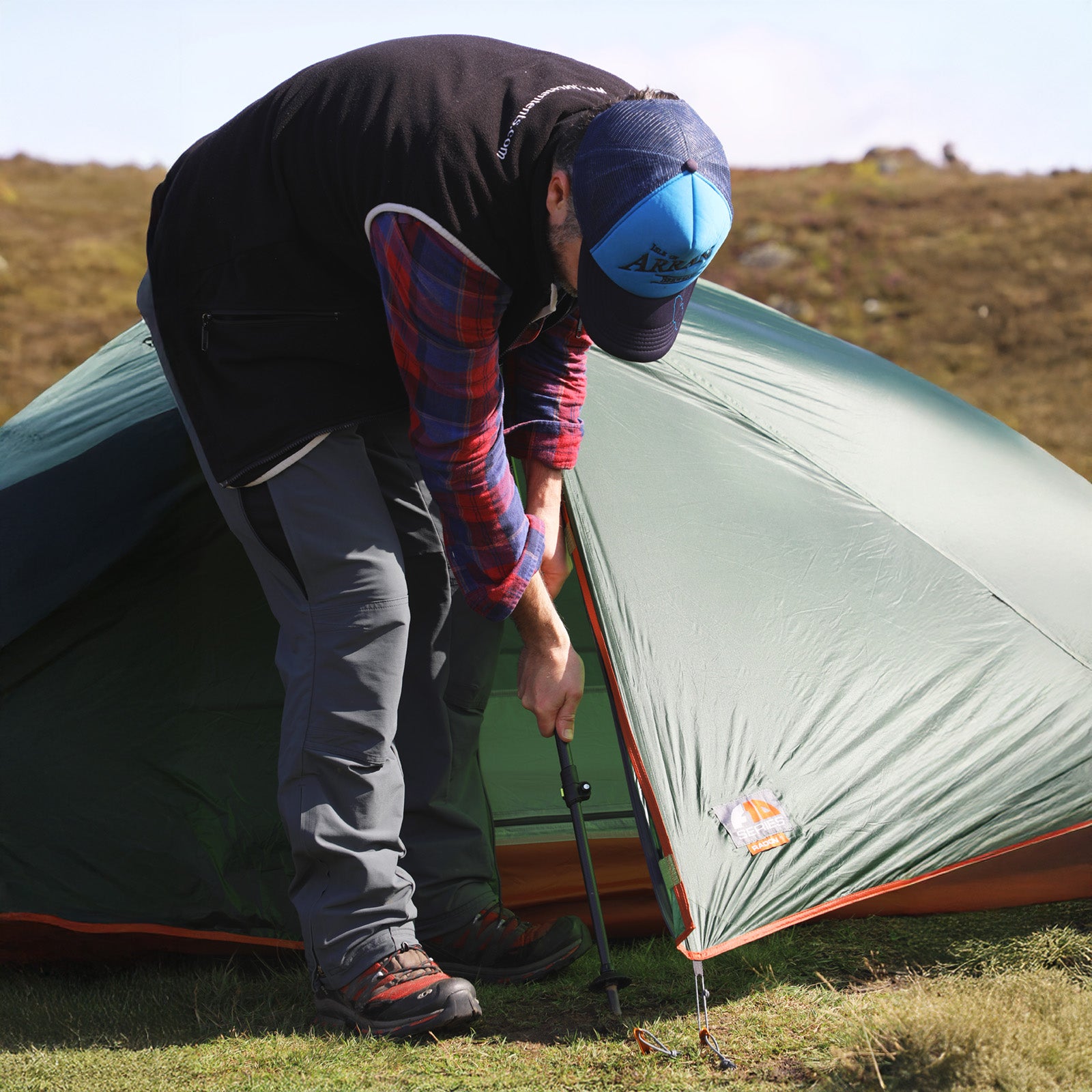 F10 Trekkingzelt Radon UL 1 Personen Camping Fahrrad Einmann Zelt Biwak 1,2 kg