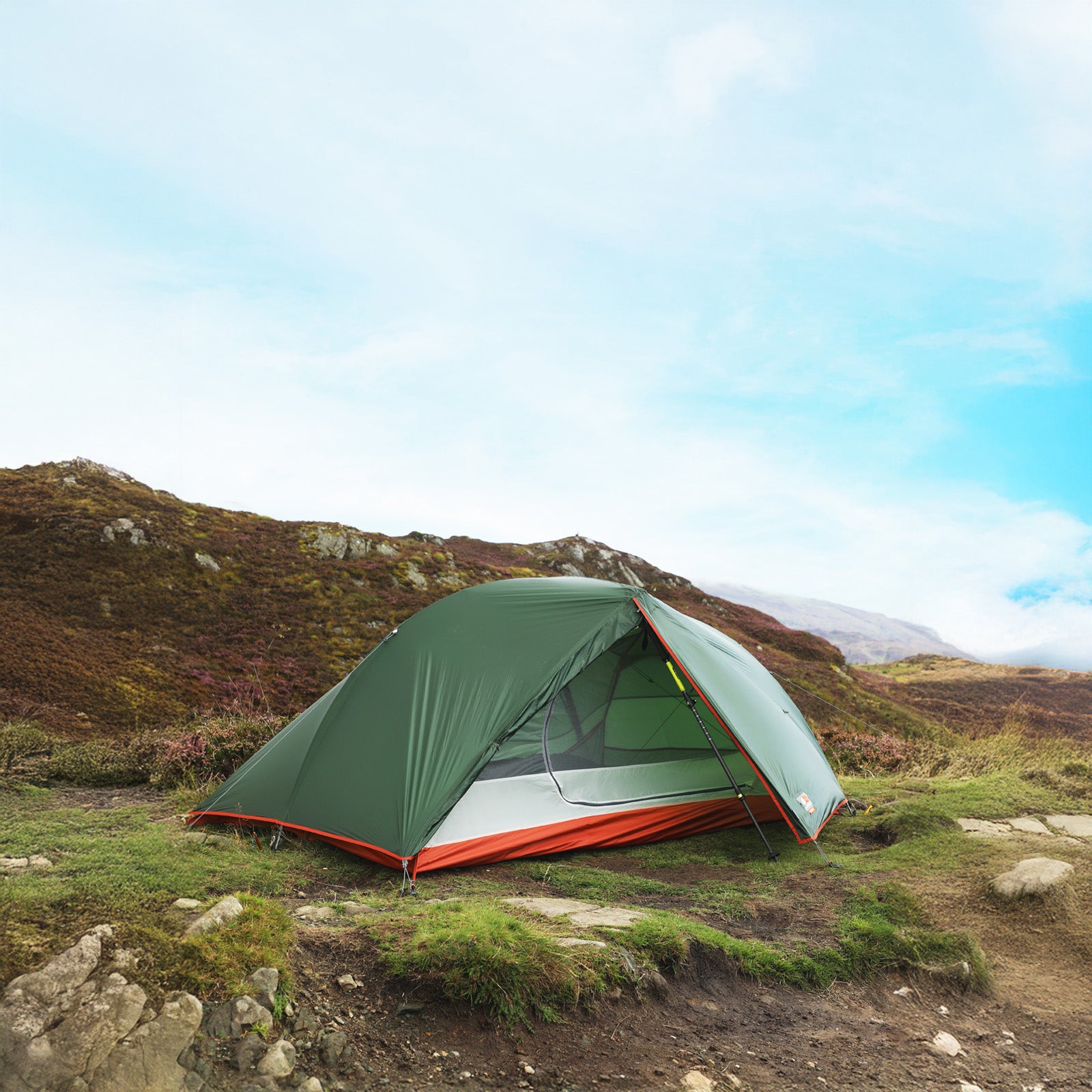 F10 Trekkingzelt Radon UL 2 Personen Camping Fahrrad Einmann Zelt Biwak 1,6 kg