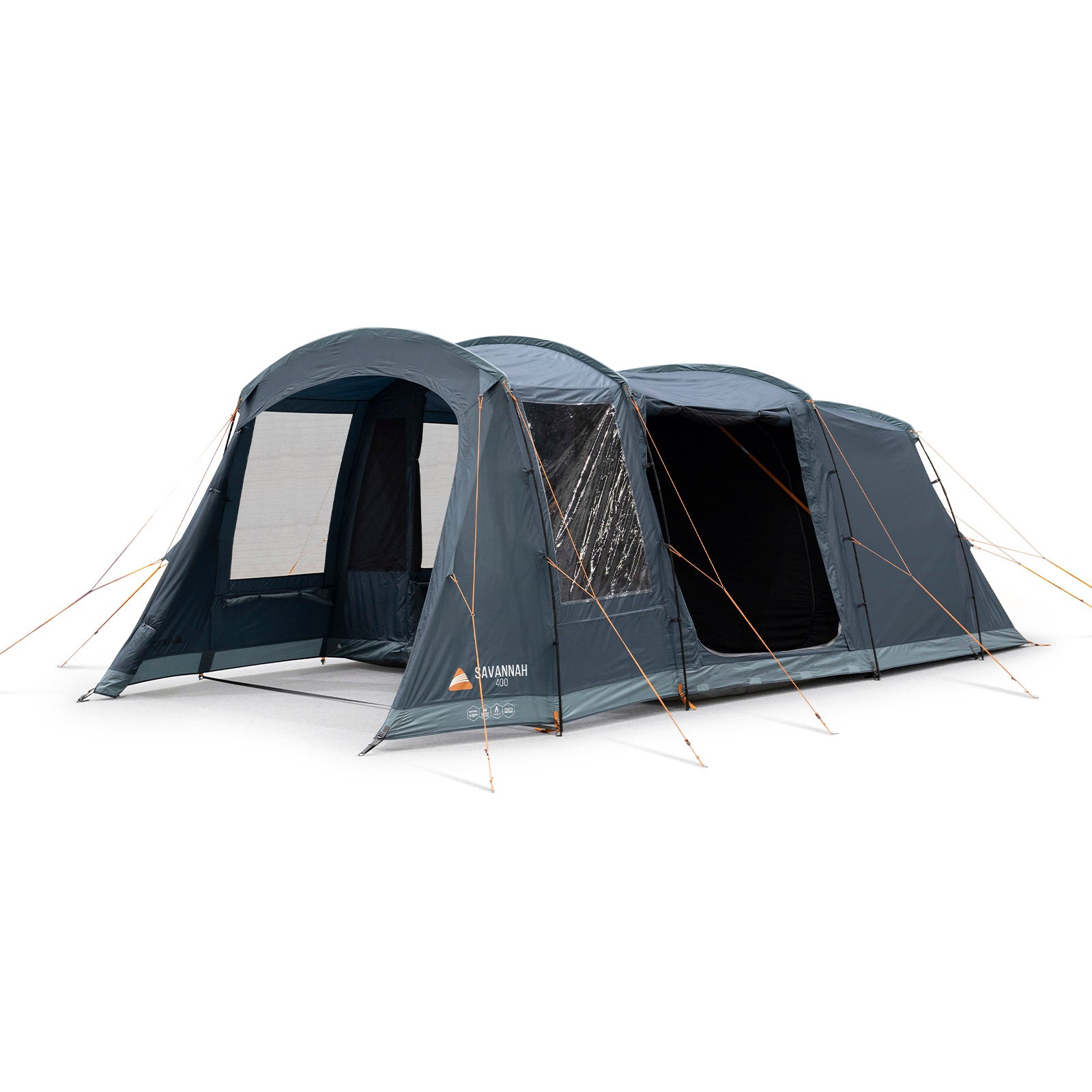 VANGO Familienzelt Savannah 400 Camping Gruppen Zelt 4 Personen Tunnel Vorraum