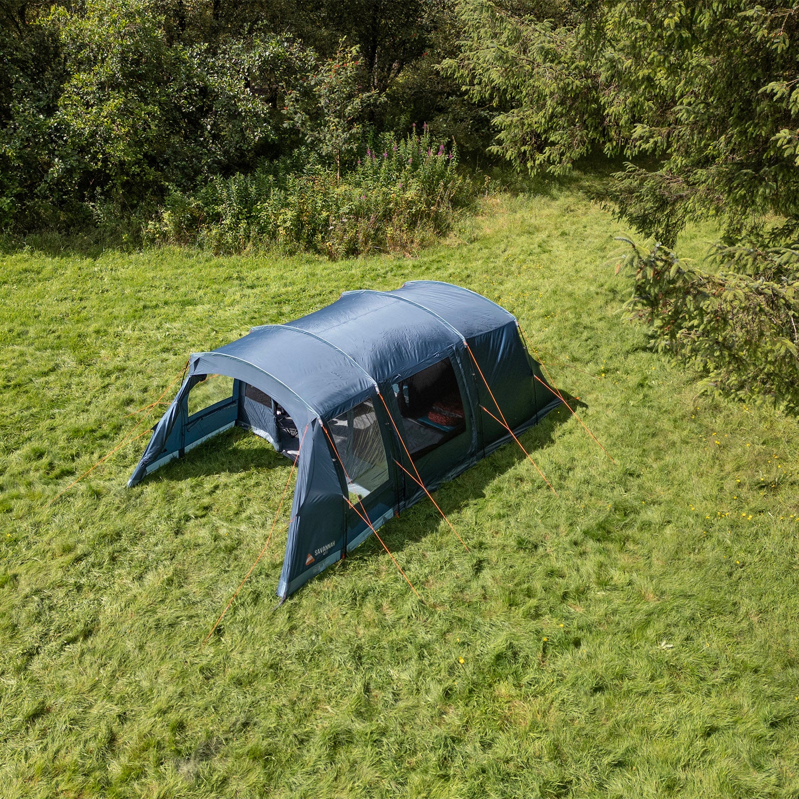 Tente familiale VANGO Savannah 400 – Tente de camping pour groupes – 4 personnes – Entrée en tunnel