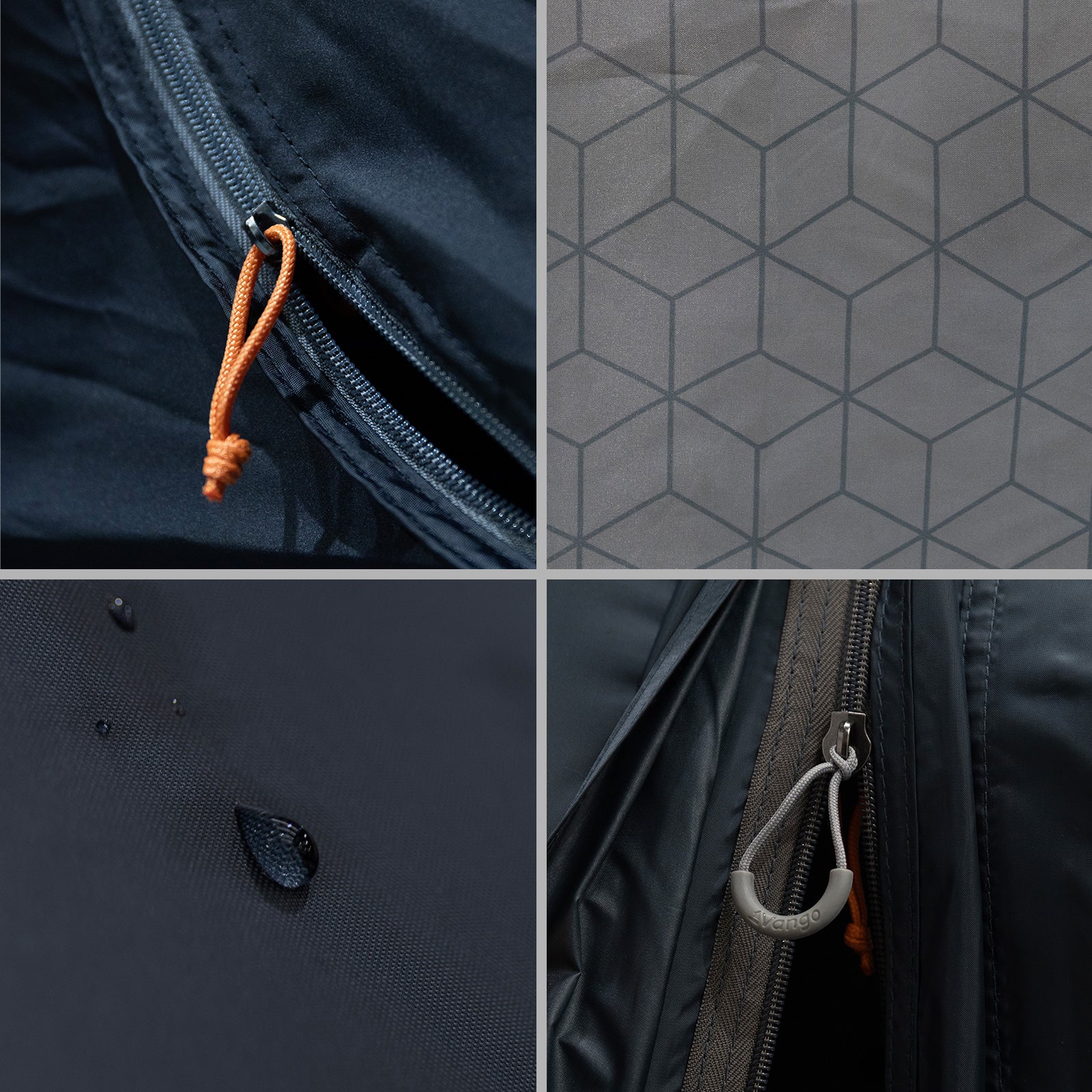 VANGO Familienzelt Savannah 400 Camping Gruppen Zelt 4 Personen Tunnel Vorraum