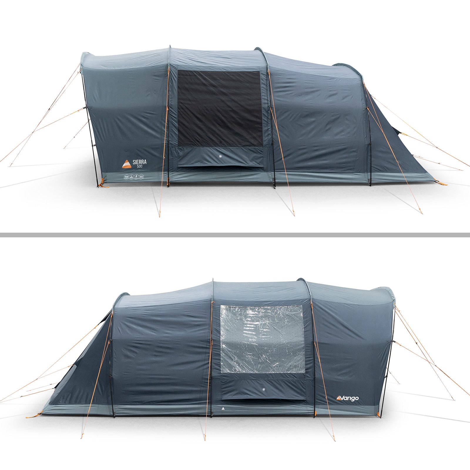 VANGO Familienzelt Sierra 500 Camping Gruppen Zelt 5 Personen Tunnelzelt Vorraum