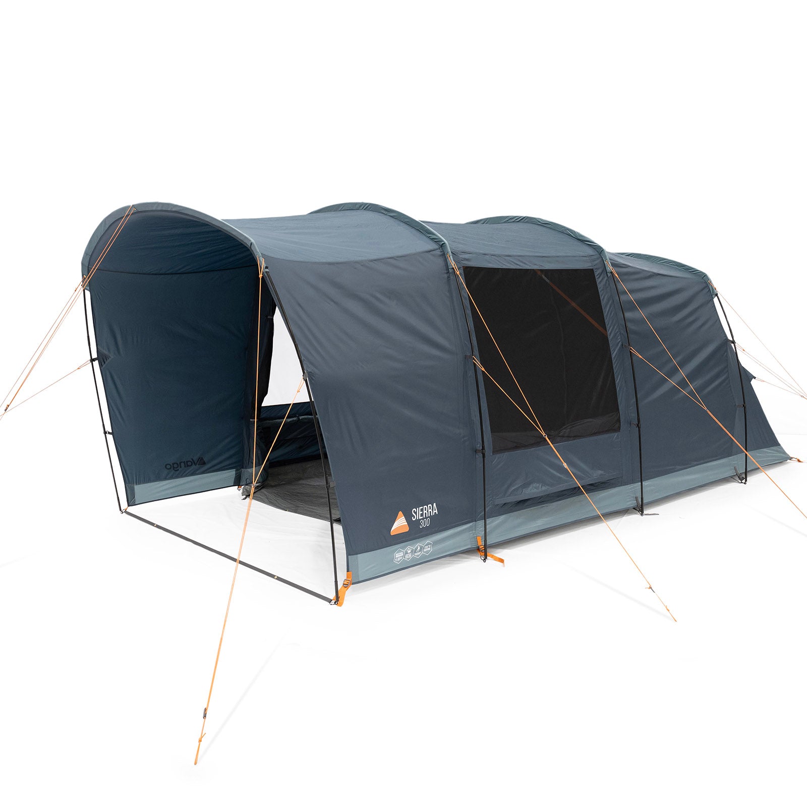 VANGO Familienzelt Sierra 300 Camping Gruppen Zelt 3 Personen Tunnelzelt Vorraum