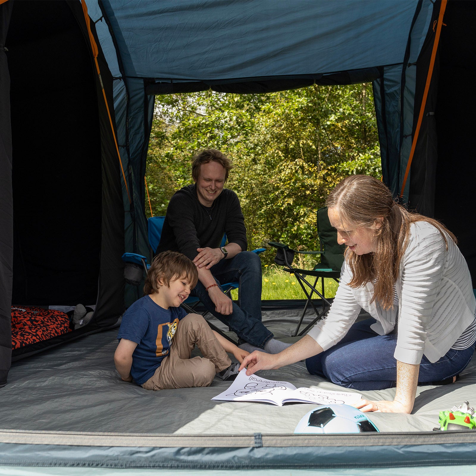 VANGO Familienzelt Tacoma 400 Camping Gruppen Zelt 4 Personen Tunnel Vorraum