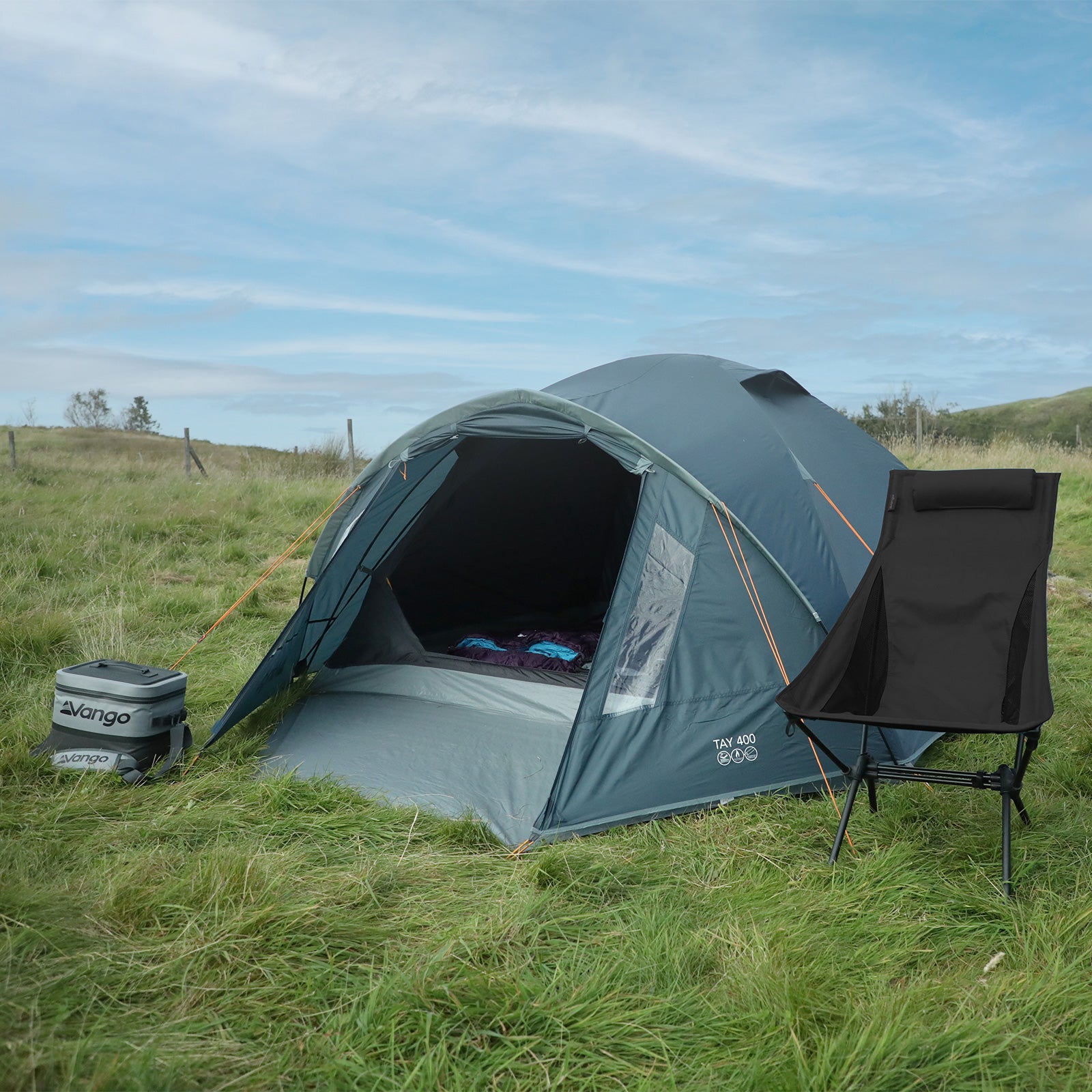 Tente dôme VANGO Tay 400, camping, trekking, igloo, 4 personnes, tente de vélo, vestibule, 5 kg