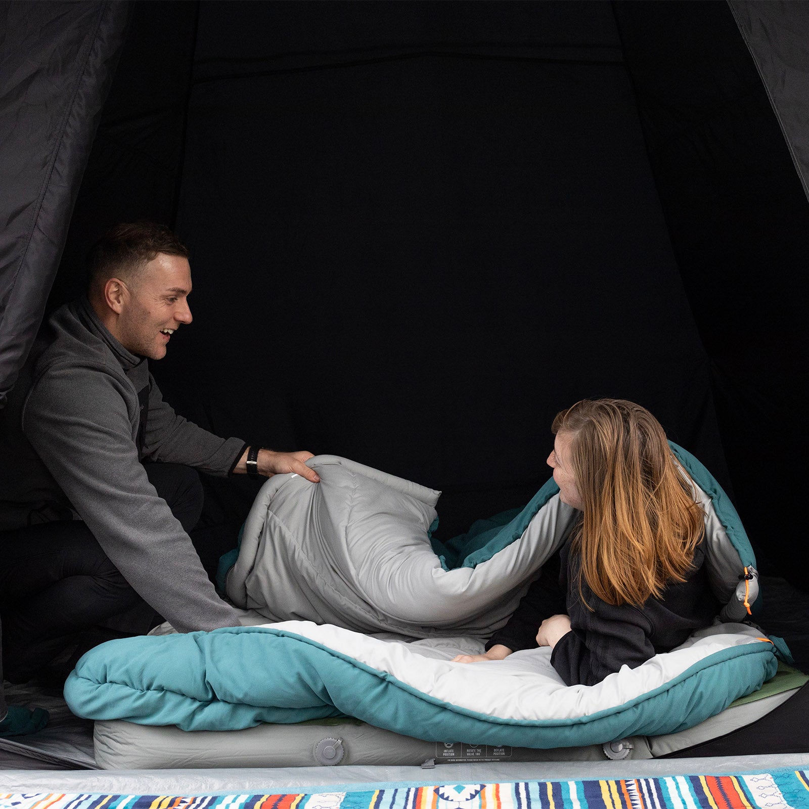 VANGO Campingzelt Teepee Air 300 Airbeam Tipi Familien Luftzelt Zelt Aufblasbar