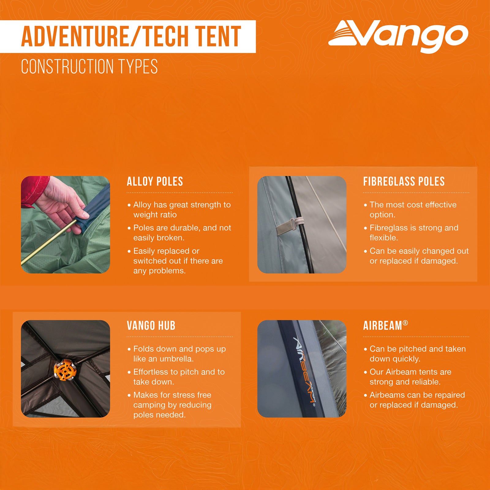 Tente de camping VANGO Teepee Air 300 Airbeam Tipi familiale gonflable
