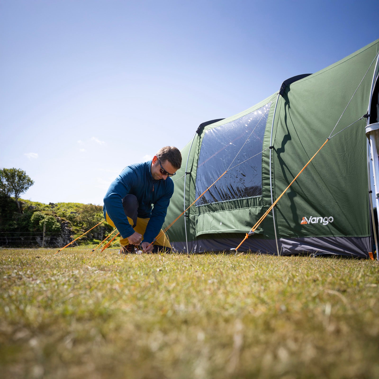 VANGO Familienzelt Sierra 300 TC Camping Gruppen Zelt 3 Personen Zelt Baumwolle
