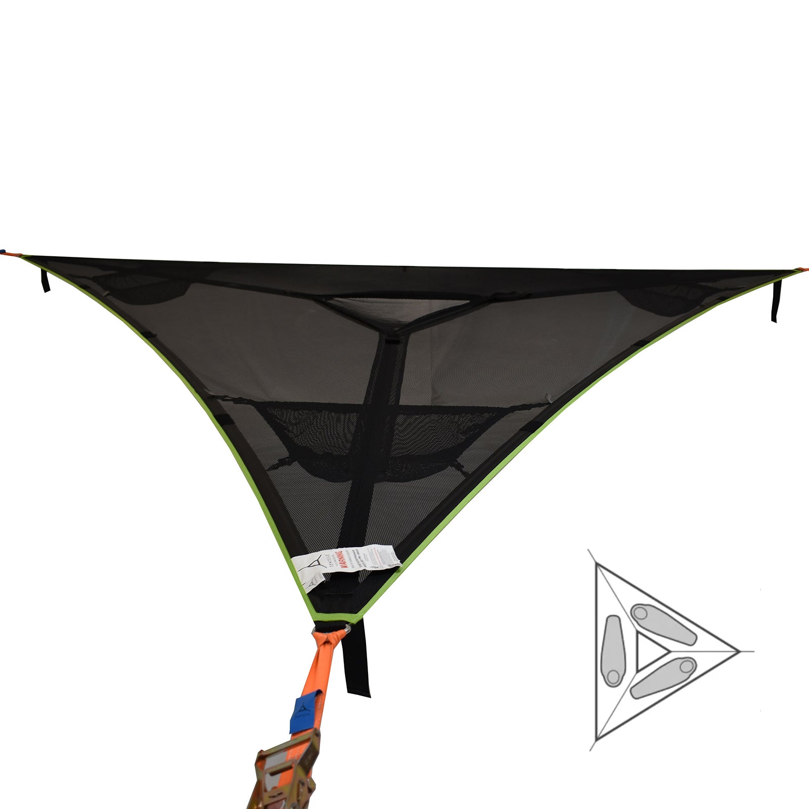 Tente hamac Trillium 3 personnes pour trekking en plein air, double tente d'arbre 4x4 m