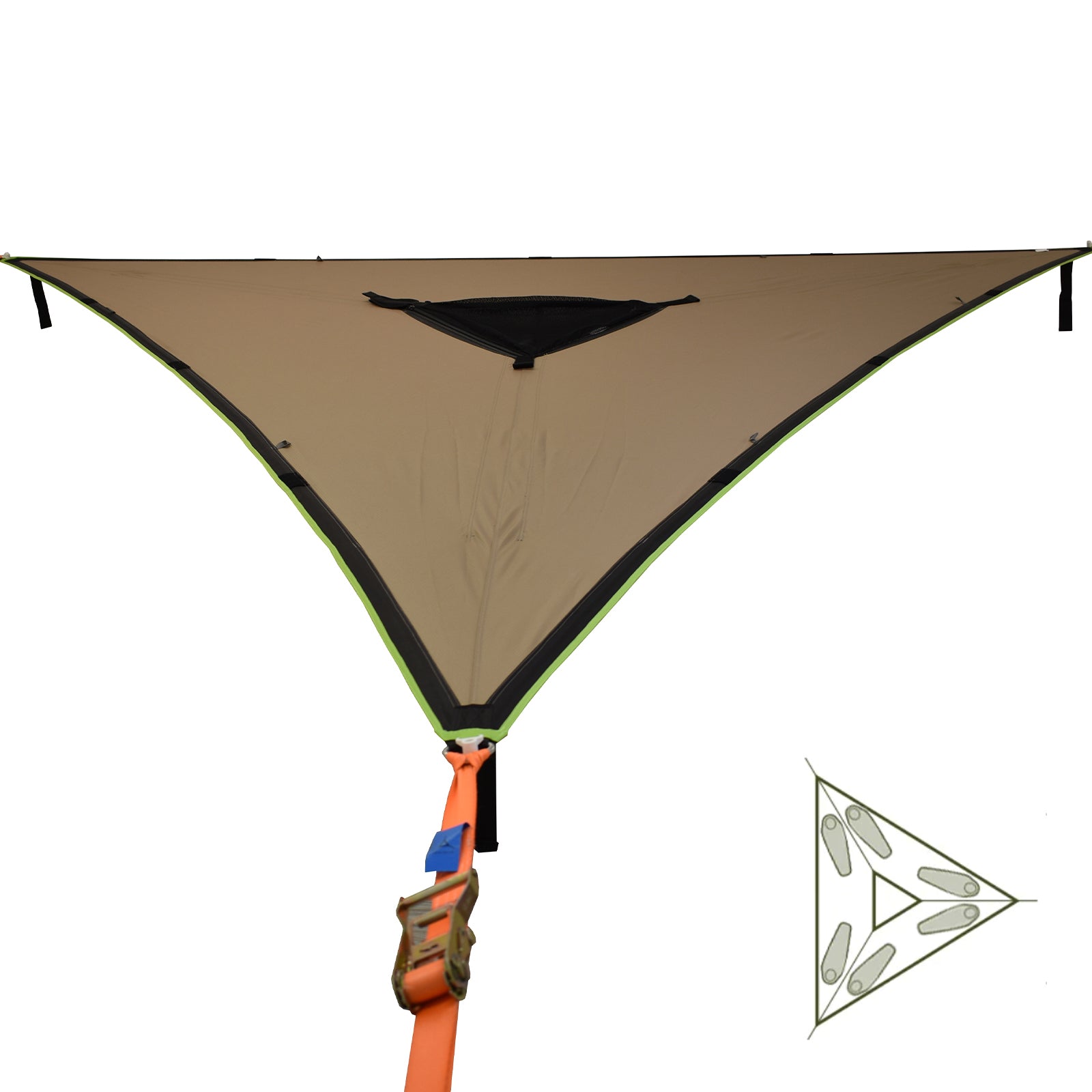Tente hamac Trillium Safari XL pour 6 personnes, tente de trekking en plein air, 6 x 6 m