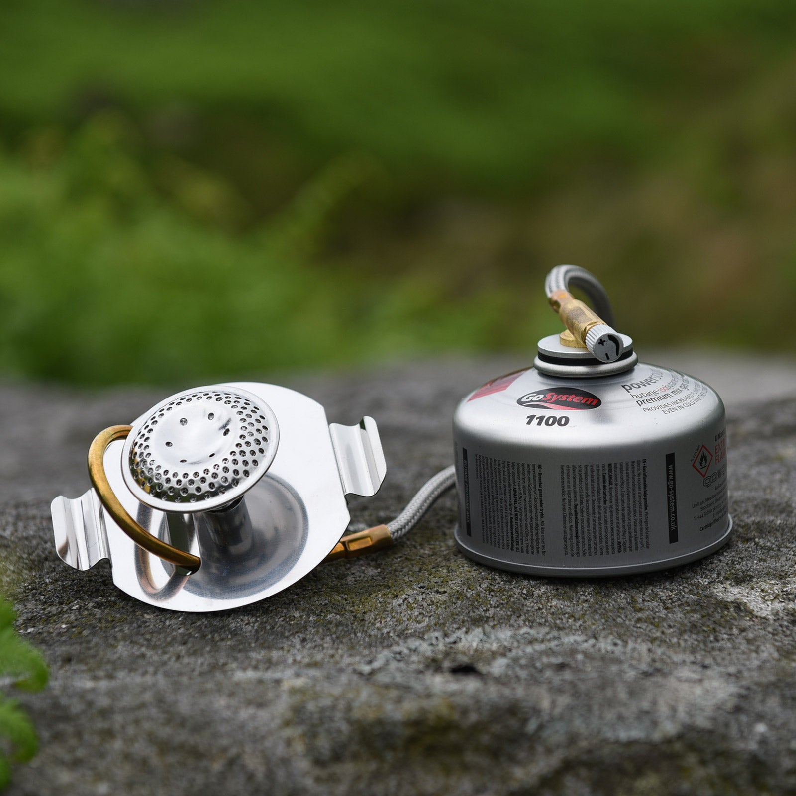 GO SYSTEM Adapt-adapter voor spiritus, voor campinggasfornuizen, outdoor, opvouwbaar