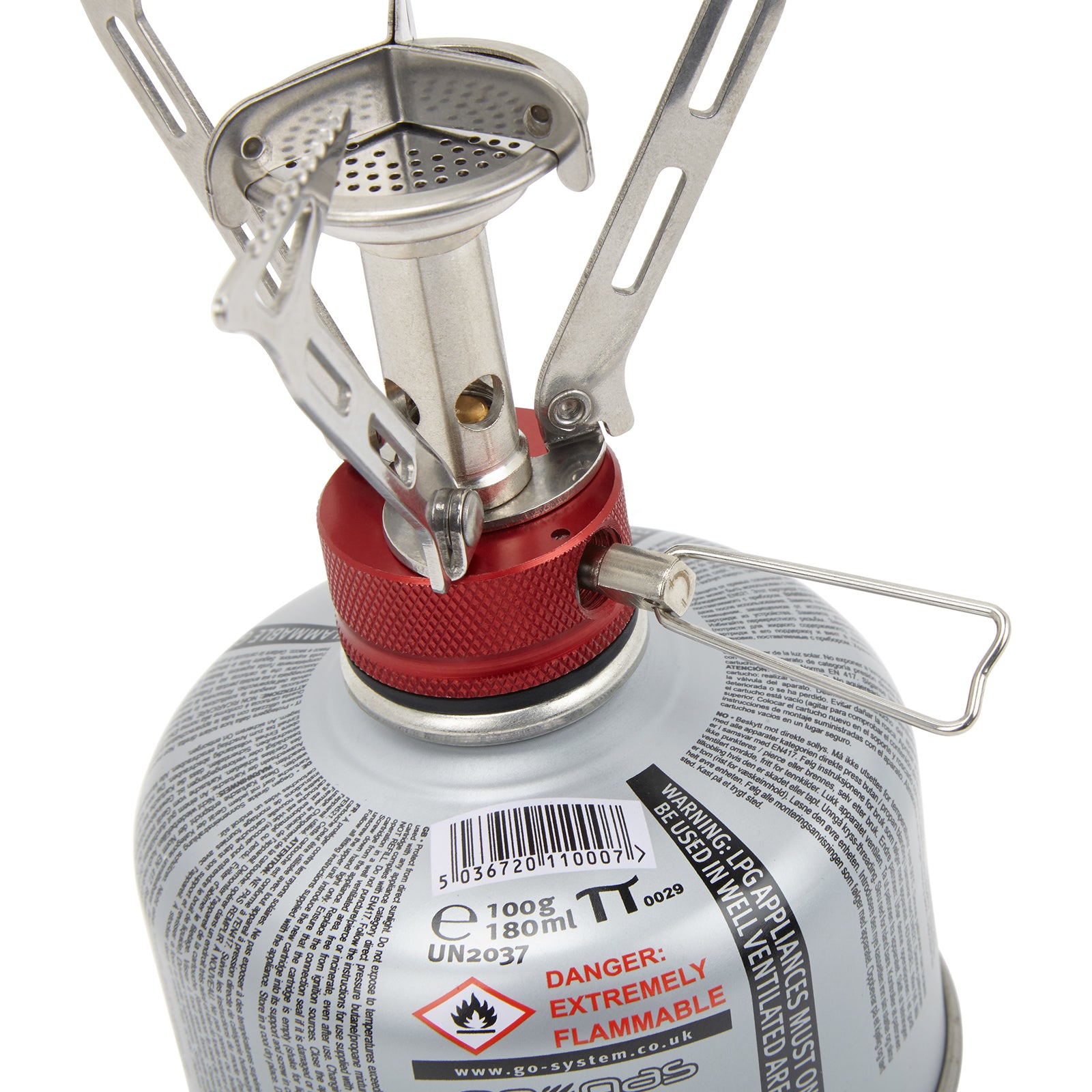 GO SYSTEM Rapid Stove Mini réchaud de camping à gaz, randonnée, plein air, pliable, 3000 W