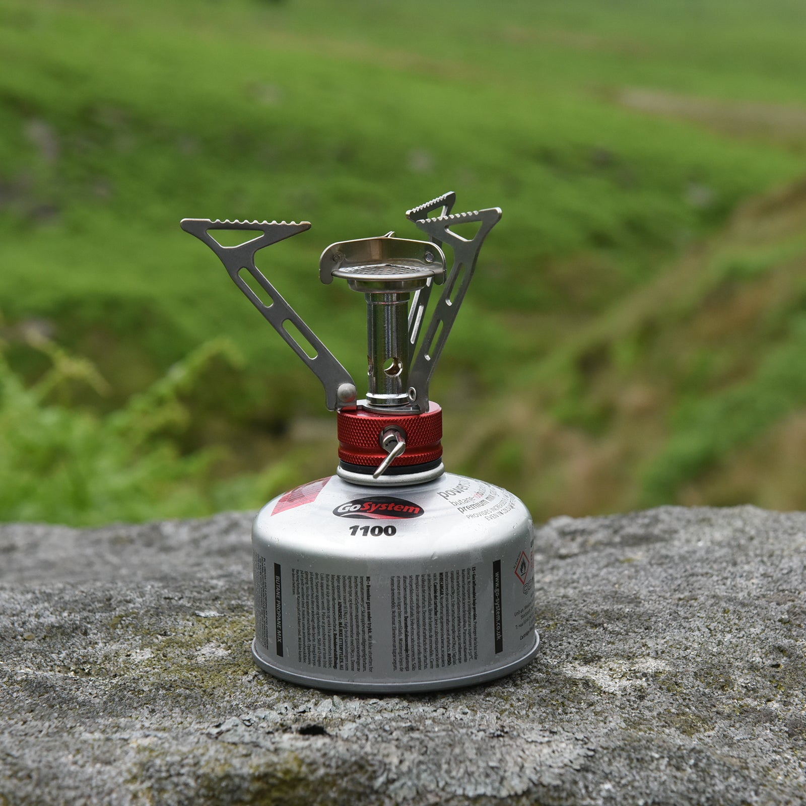 Réchaud à gaz pliable GO SYSTEM Rapid Stove Mini pour camping, randonnée, extérieur, 3 000 W