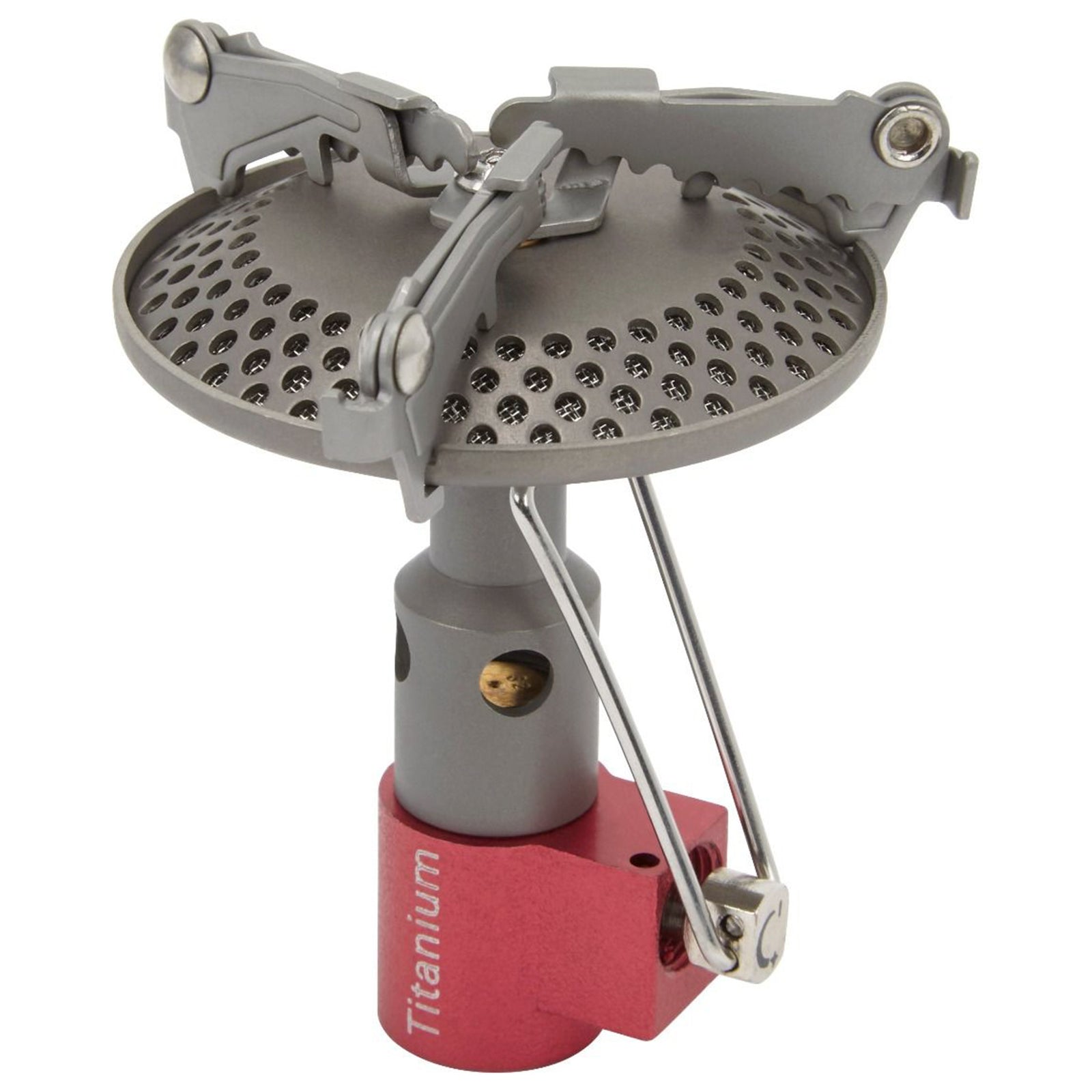 Réchaud à gaz pliable GO SYSTEM FlyTi Mini Titanium pour camping, randonnée, extérieur, 3 kW