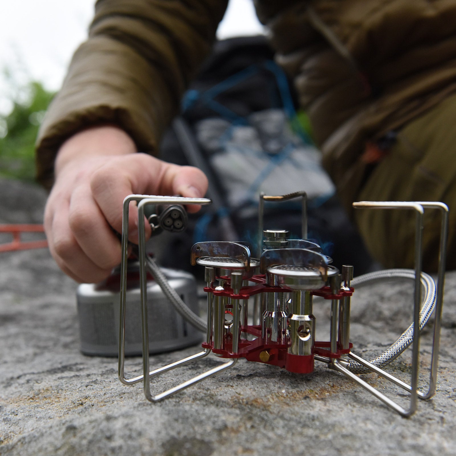 GO SYSTEM Expedition Camping Gaskocher Outdoor Trekking Gas Kocher Faltbar 5800W