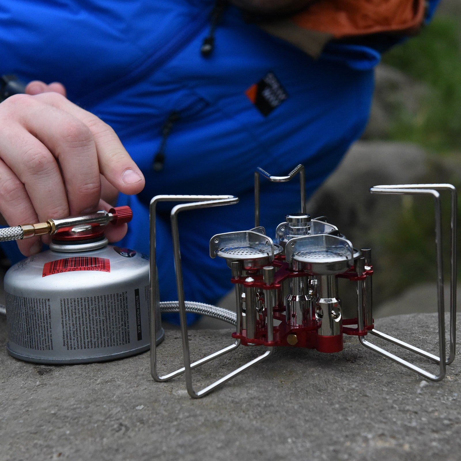 GO SYSTEM Expedition Camping Gaskocher Outdoor Trekking Gas Kocher Faltbar 5800W