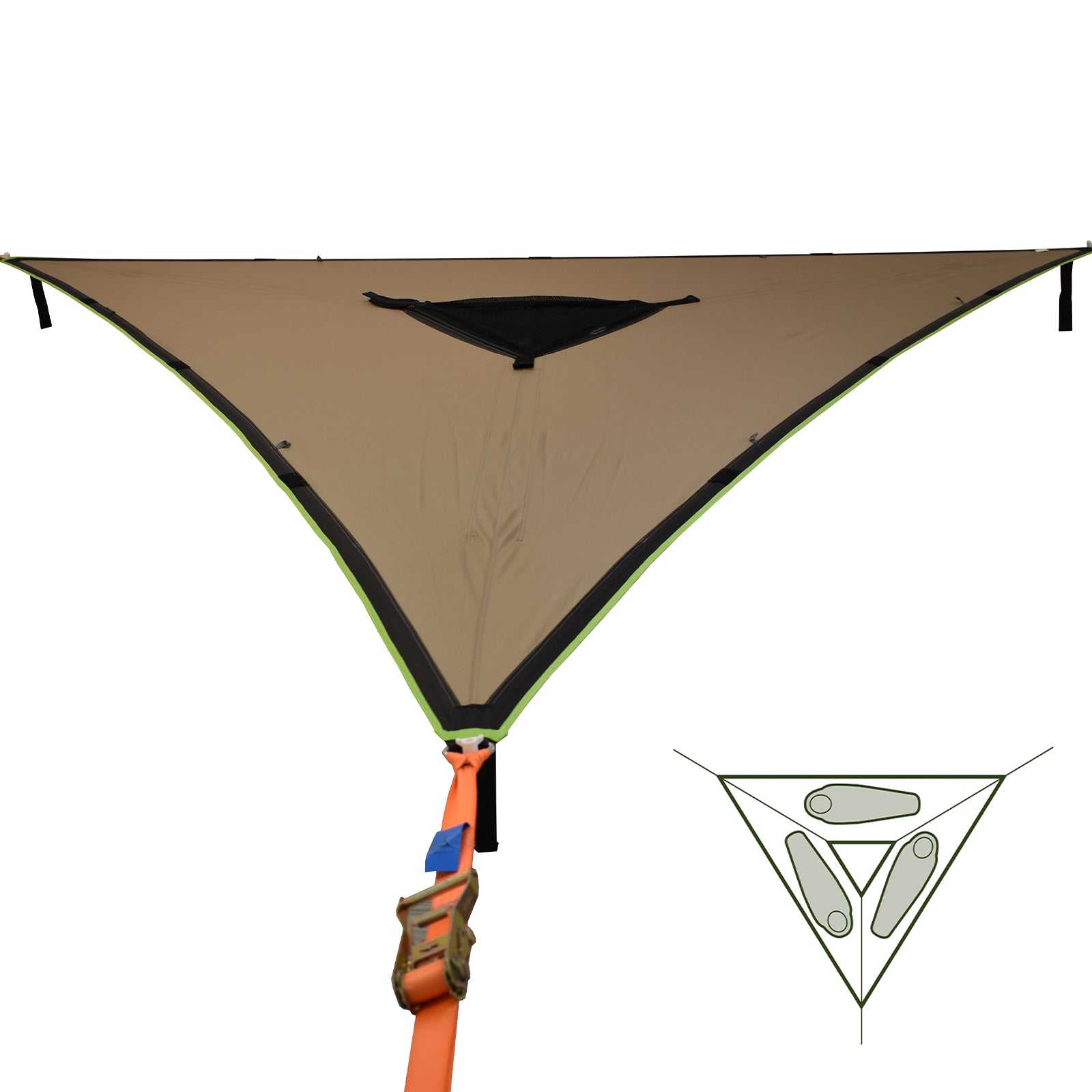 Tente hamac Trillium Safari 3 personnes, accessoires de randonnée en plein air, tente d'arbre