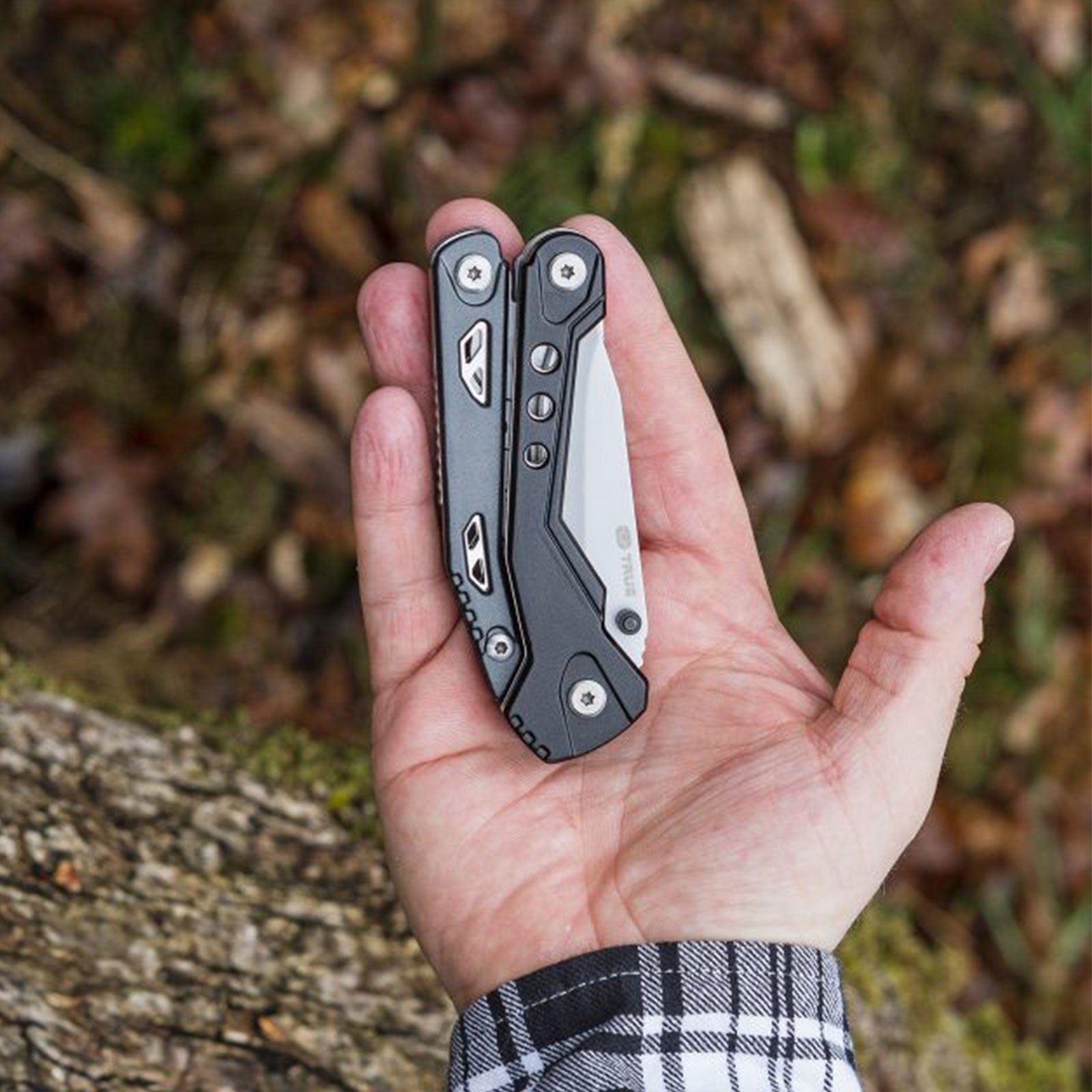 TRUE UTILITY Outil multifonction Fireranger Allume-feu Couteau de poche Couteau pliant Pince