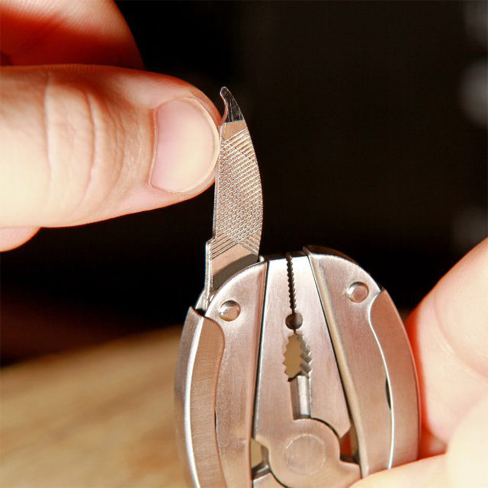 TRUE UTILITY Mini Multitool Scarab - Couteau de poche Pêche Chasse Porte-clés