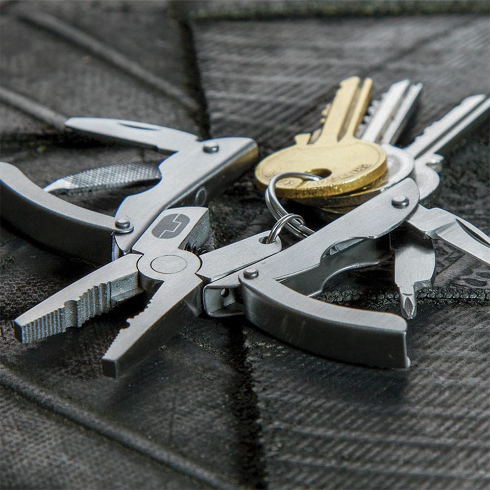 TRUE UTILITY Mini Multitool Scarab - Couteau de poche Pêche Chasse Porte-clés