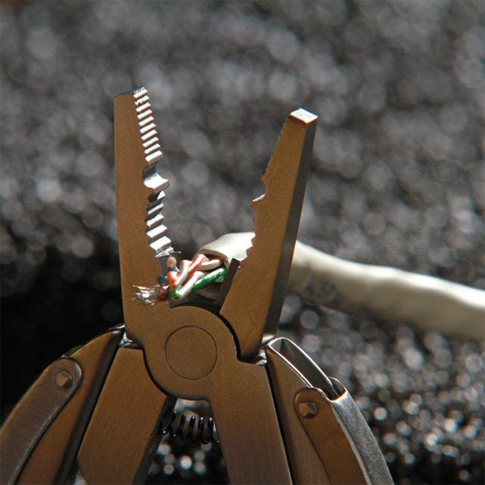 TRUE UTILITY Mini Multitool Scarab - Couteau de poche Pêche Chasse Porte-clés