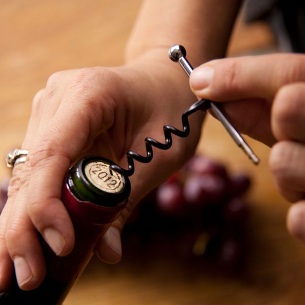 TRUE UTILITY Mini-kurkentrekker Twistick - Wijnflesopener en sleutelhanger