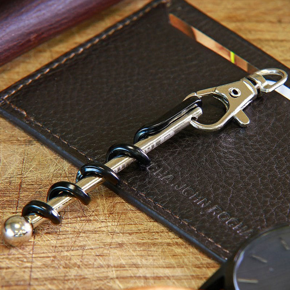 TRUE UTILITY Mini Korkenzieher Twistick - Wein Flaschen Öffner Schlüsselanhänger