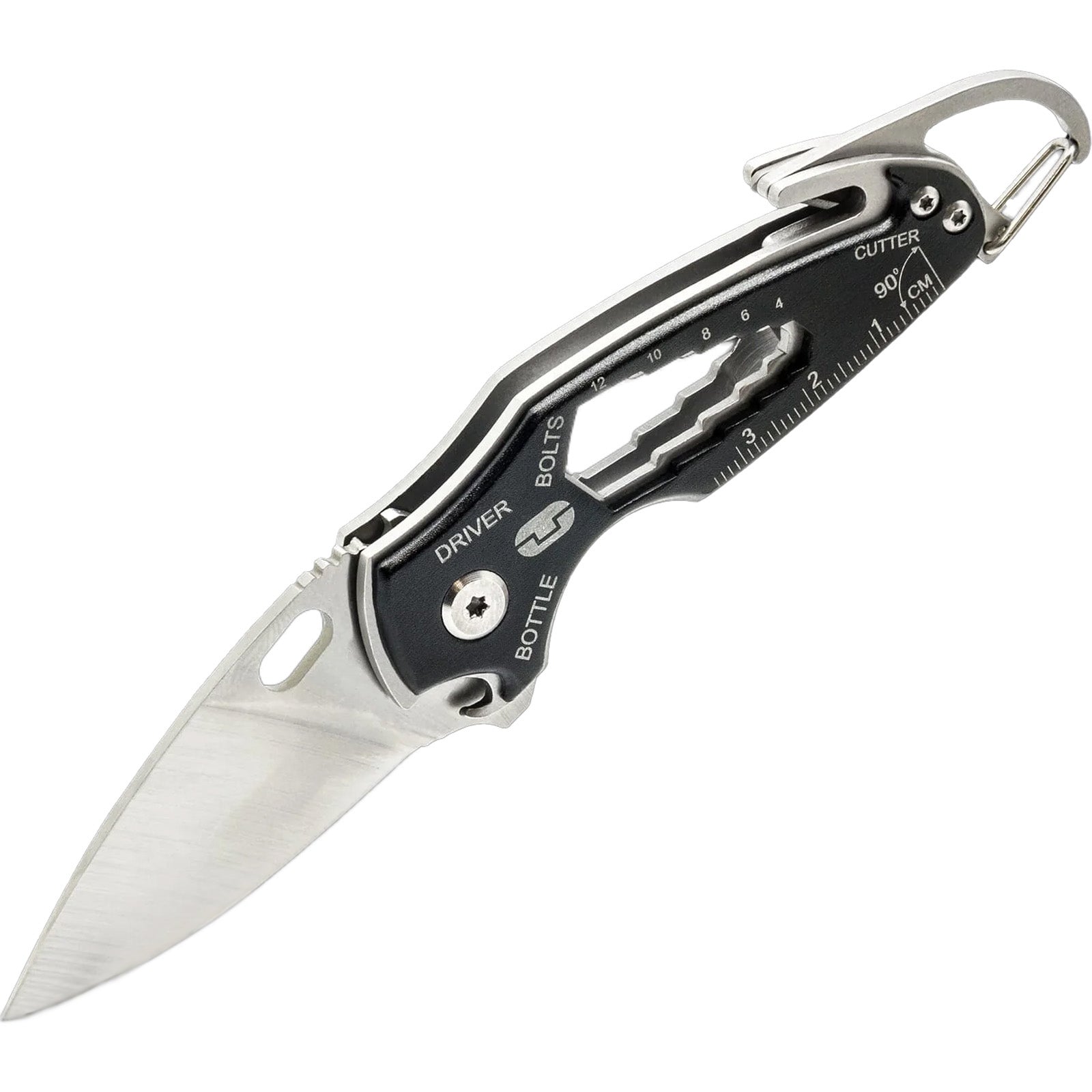 TRUE UTILITY Mini Multi Tool SmartKnife - Pocket Knife Fishing Keychain