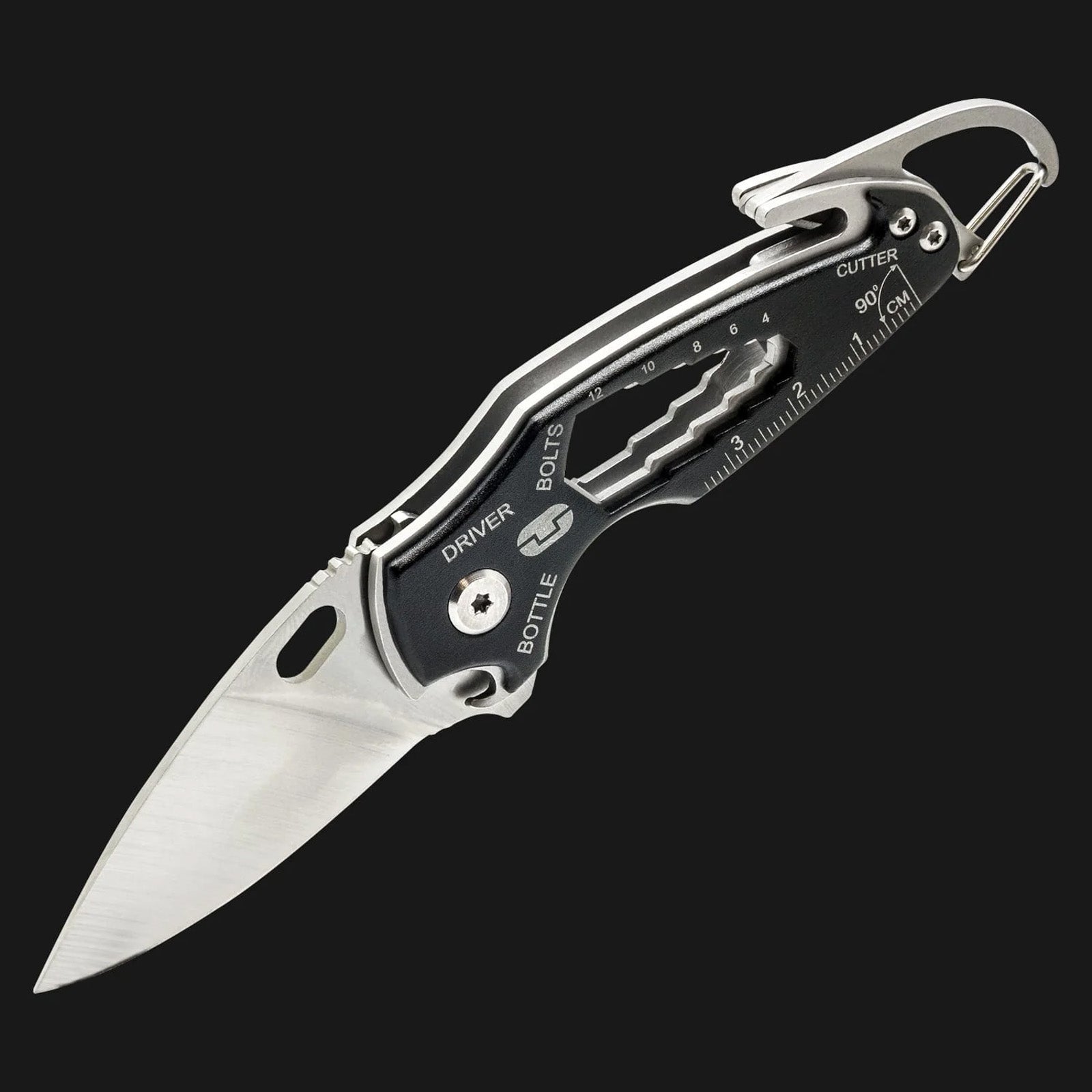 TRUE UTILITY Mini Multi Tool SmartKnife - Pocket Knife Fishing Keychain