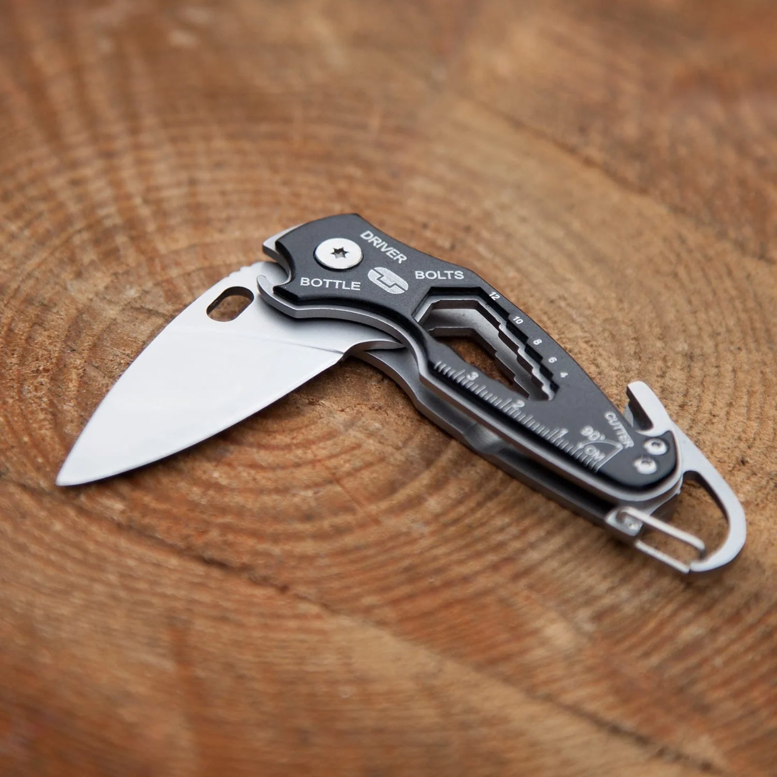 TRUE UTILITY Mini Multi Tool SmartKnife - Pocket Knife Fishing Keychain