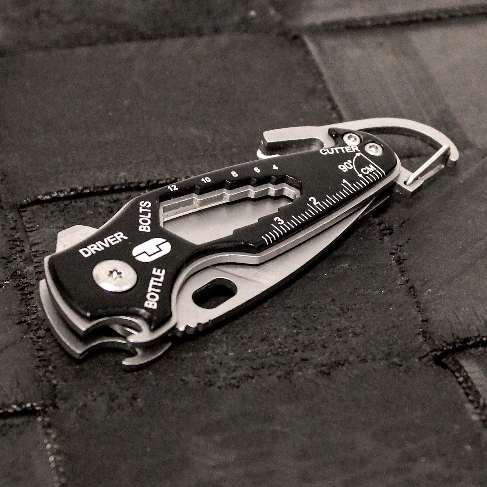 TRUE UTILITY Mini Multi Tool SmartKnife - Couteau de poche Porte-clés de pêche