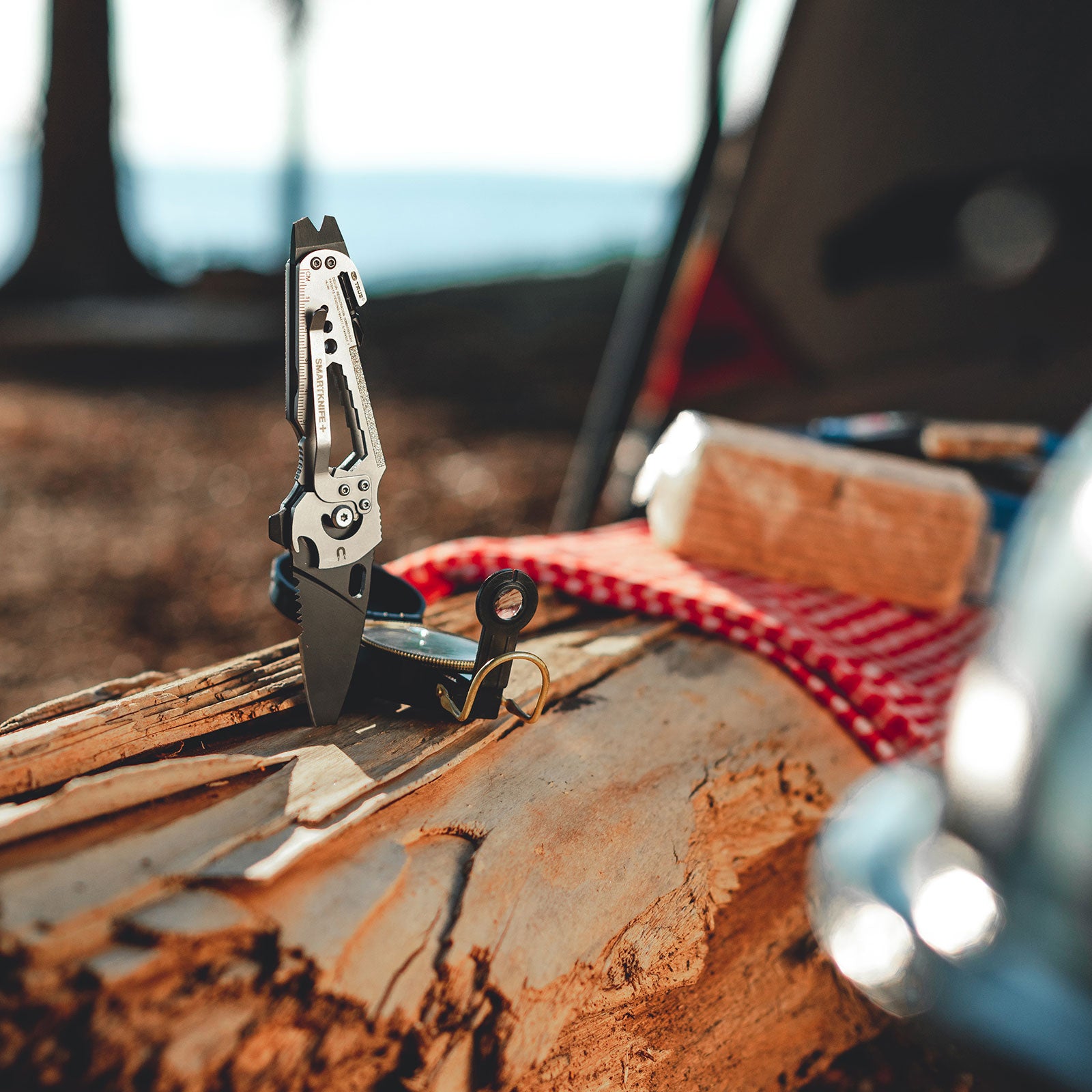 TRUE UTILITY Mini Multi Tool SmartKnife+ Gürtel Clip Taschen Messer Klappmesser