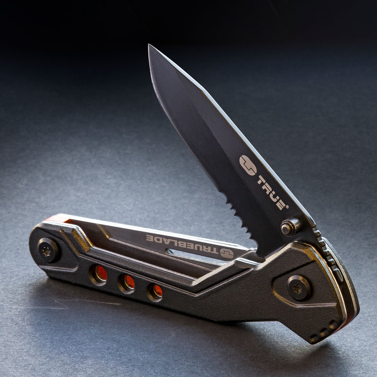 TRUE UTILITY Mini couteau de poche Trueblade Couteau de ceinture à une main Couteau pliant 89 g