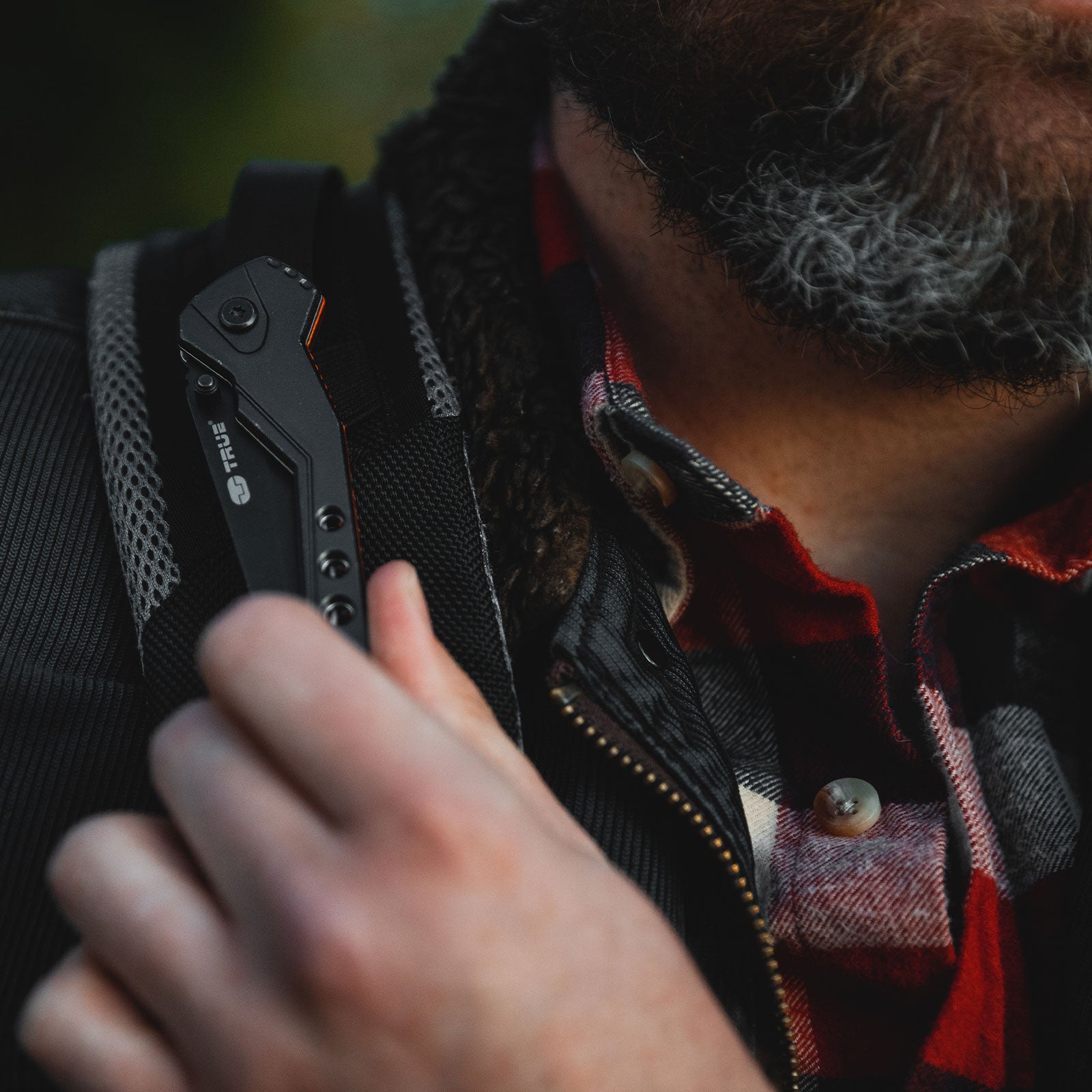 TRUE UTILITY Mini couteau de poche Trueblade Couteau de ceinture à une main Couteau pliant 89 g