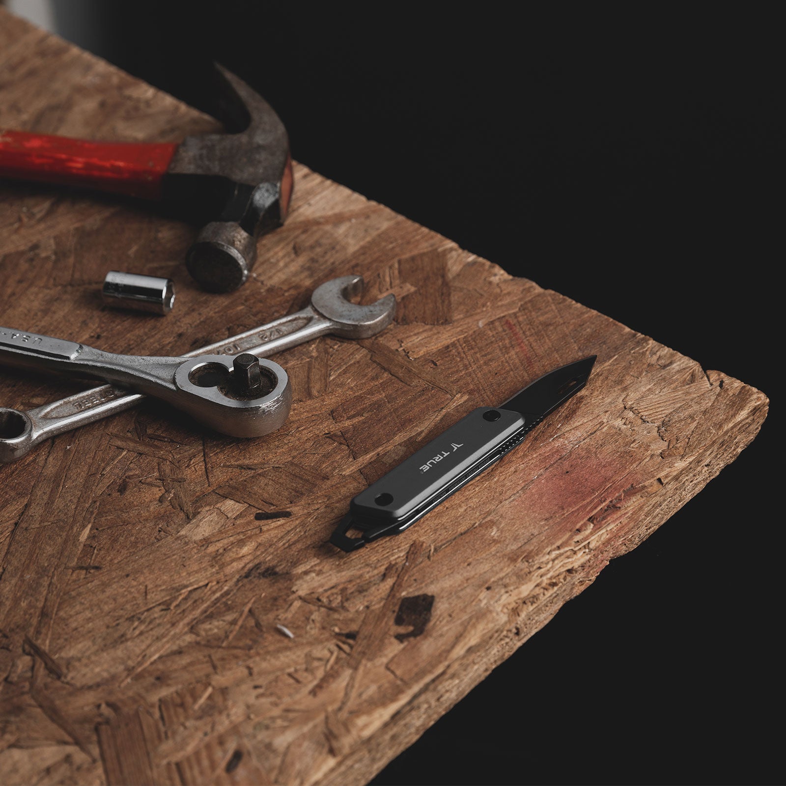 TRUE UTILITY Couteau de poche Porte-clés Couteau Mini outil Couteau Porte-clés