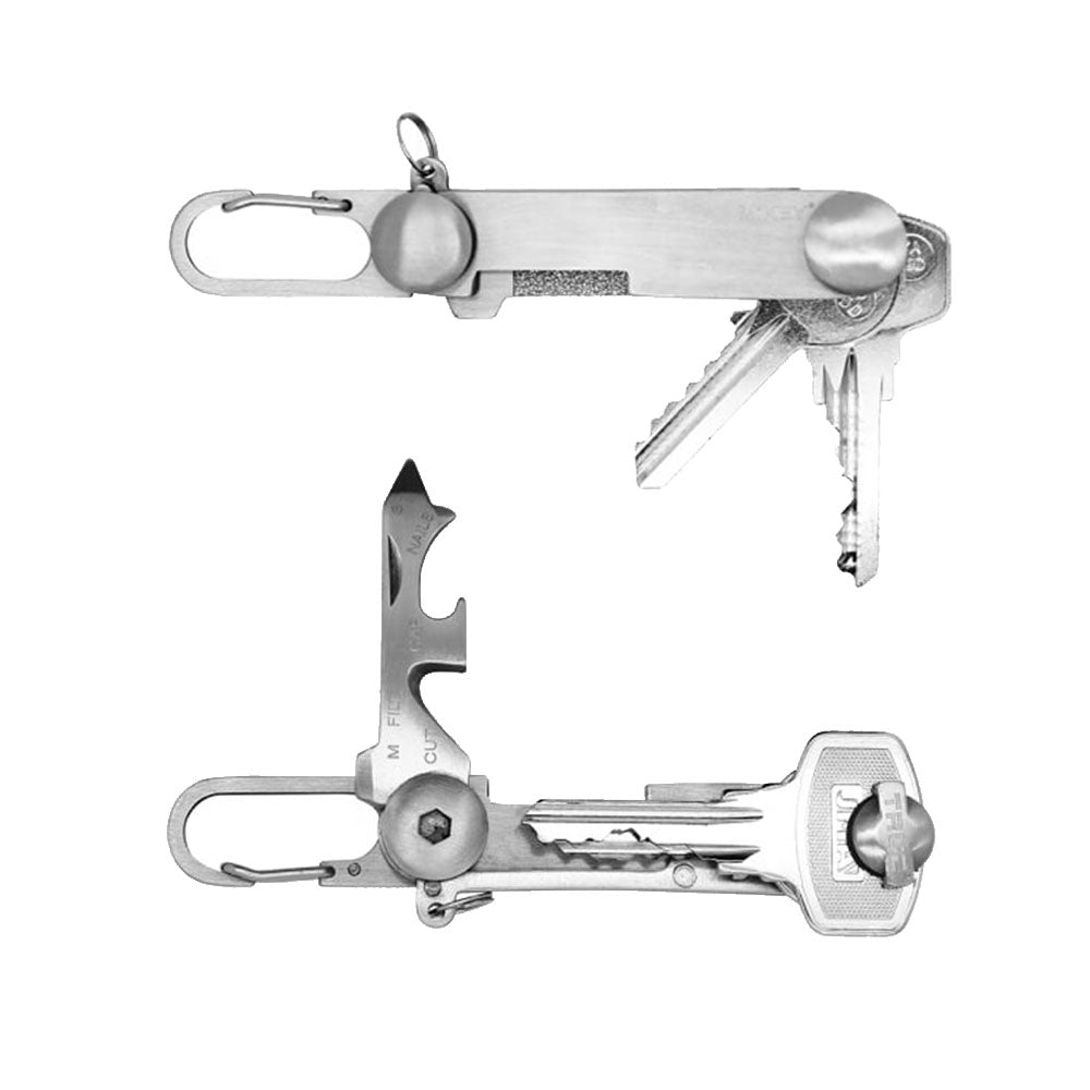 TRUE UTILITY Connect Mini Multi Tool MiKey - Key Ring Organizer Carabiner