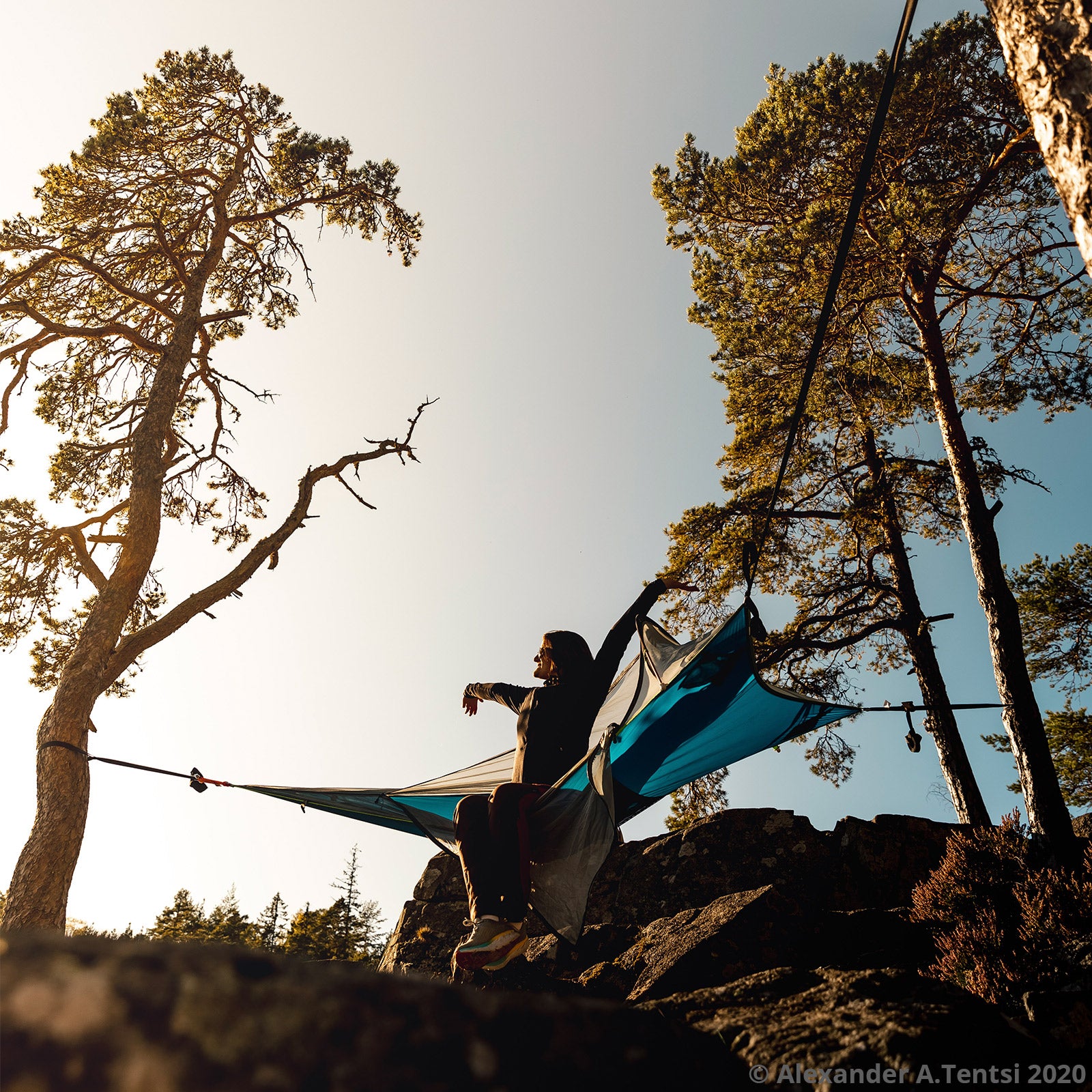 TENTSILE boomtent UNA 1-persoons tent voor trekking, bivak en hangmat 2 kg lichtgewicht
