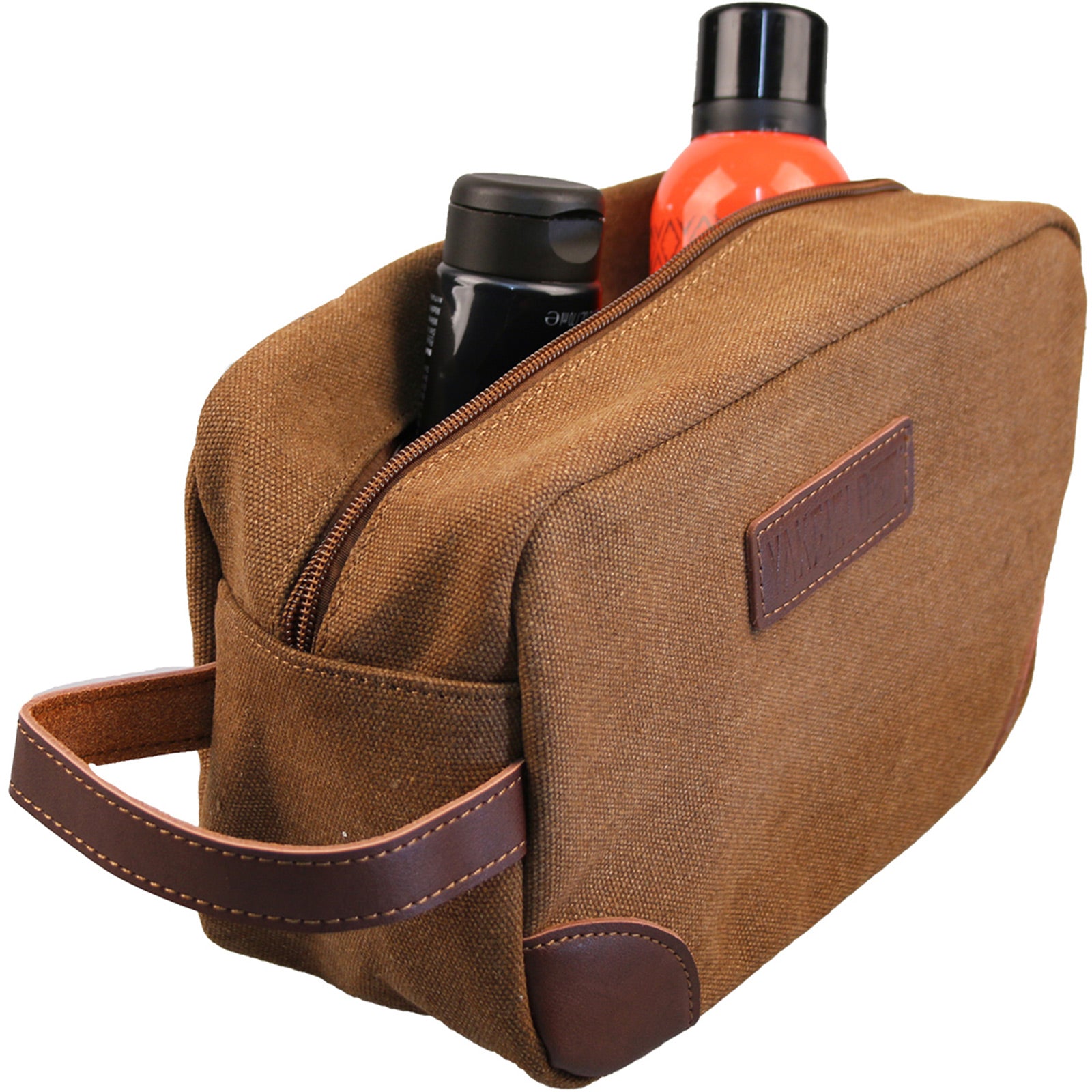 YAKFIELD Kulturbeutel Dias Canvas Kulturtasche Kosmetik Toiletten Wasch Tasche