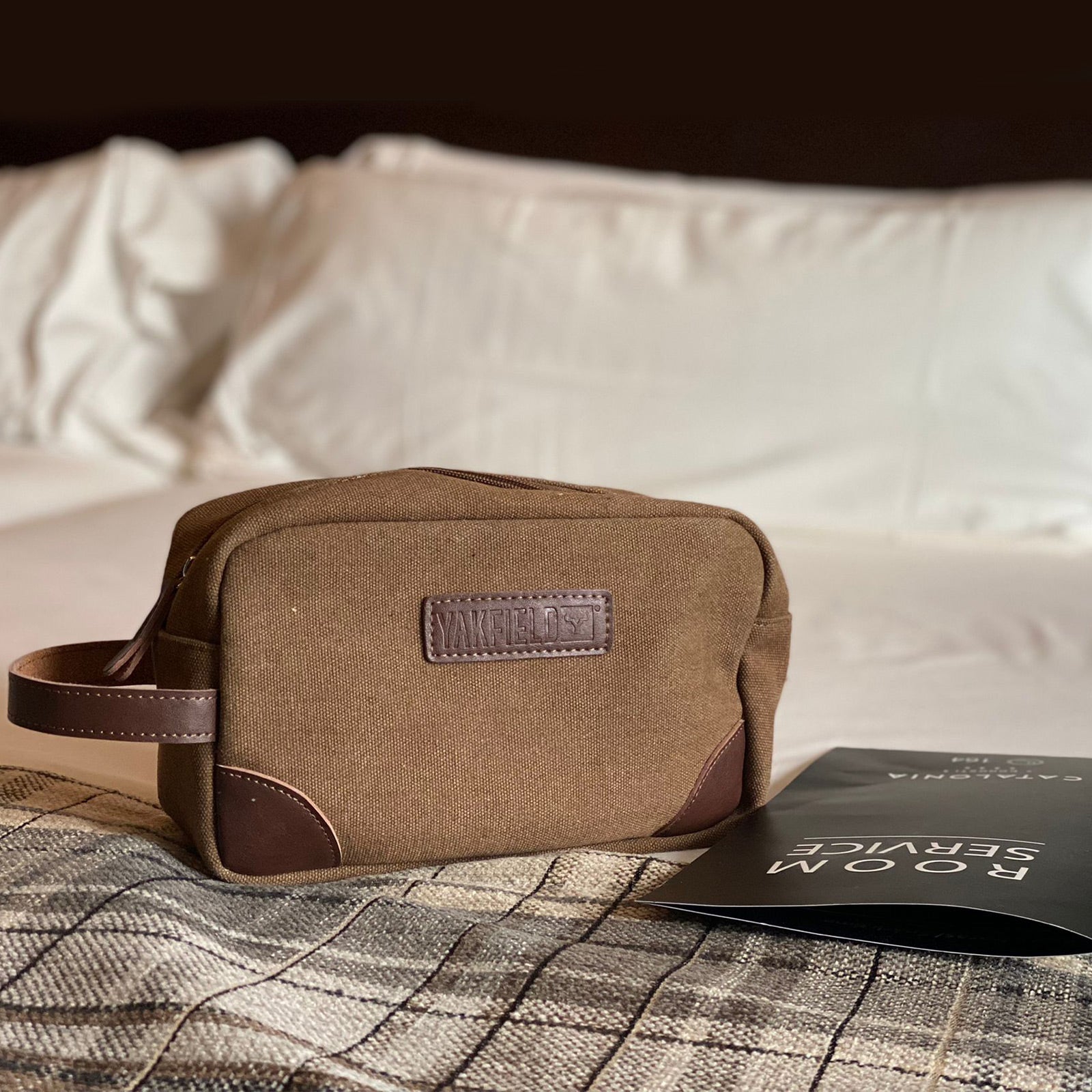 Trousse de toilette YAKFIELD Dias en toile, trousse de toilette ...